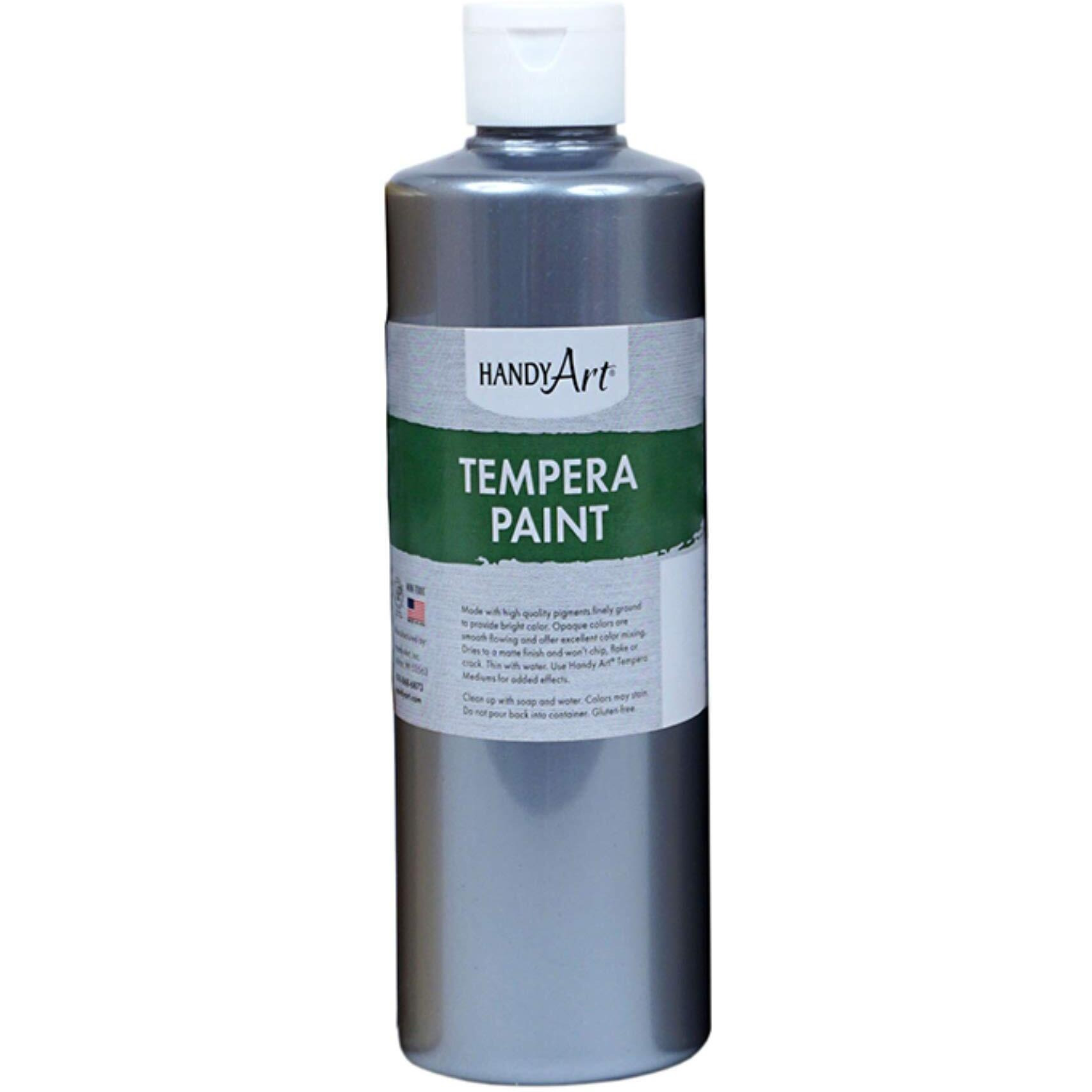 16OZ METALLIC SILVER TEMPERA PAINT