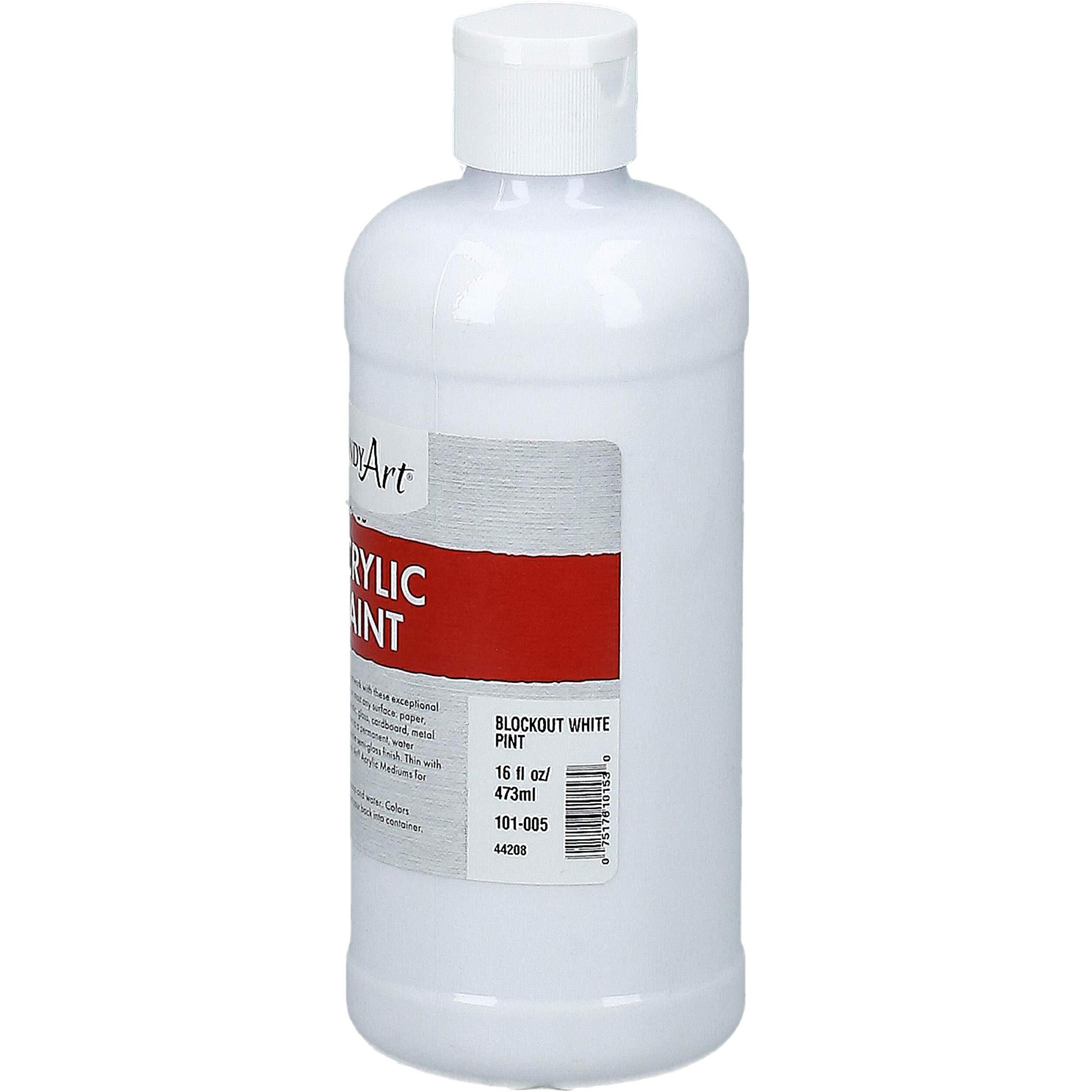 ACRYLIC PAINT 16 OZ BLOCKOUT WHITE