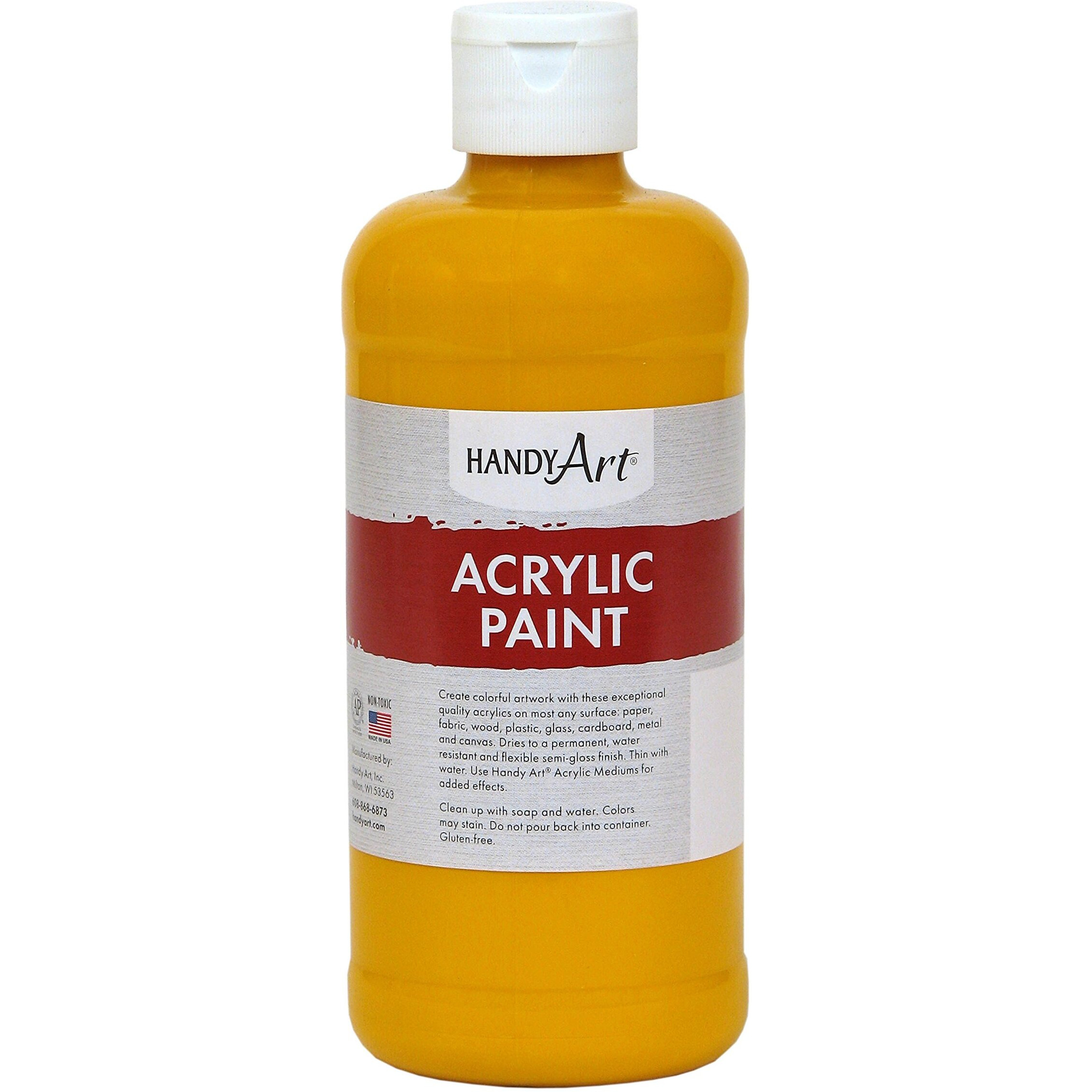 ACRYLIC PAINT 16 OZ DEEP YELLOW