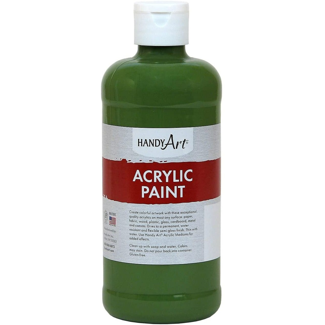 ACRYLIC PAINT 16 OZ GREEN OXIDE