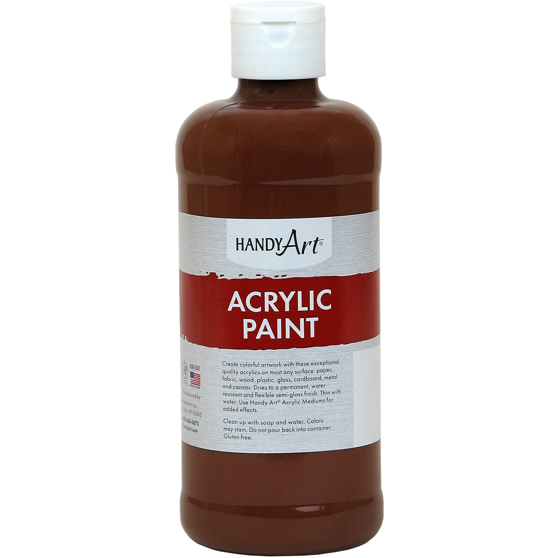 ACRYLIC PAINT 16 OZ BURNT SIENNA