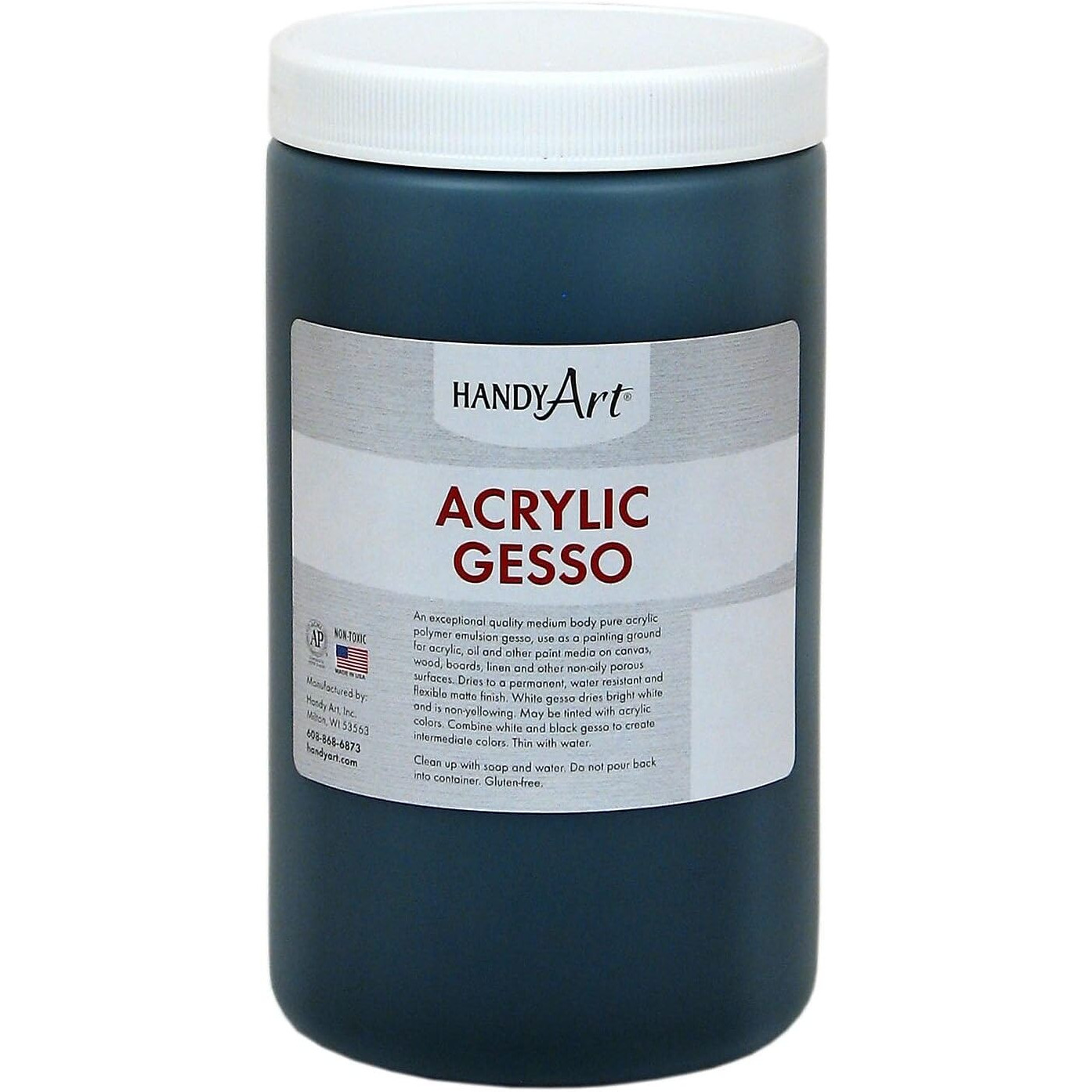 HANDY ART ACRYLIC BLACK GESSO 32 OZ