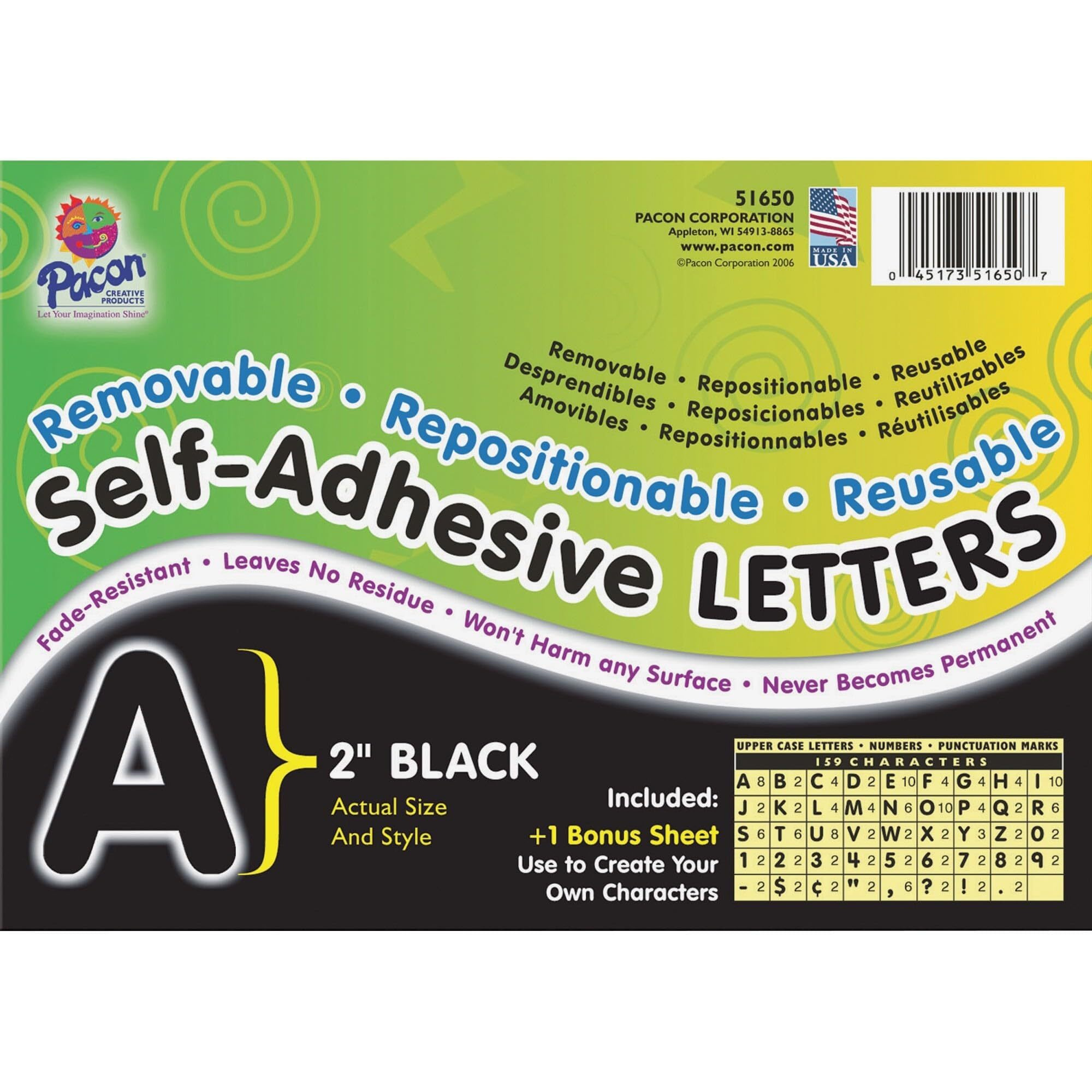 SELF ADHESIVE LETTER 2IN BLACK
