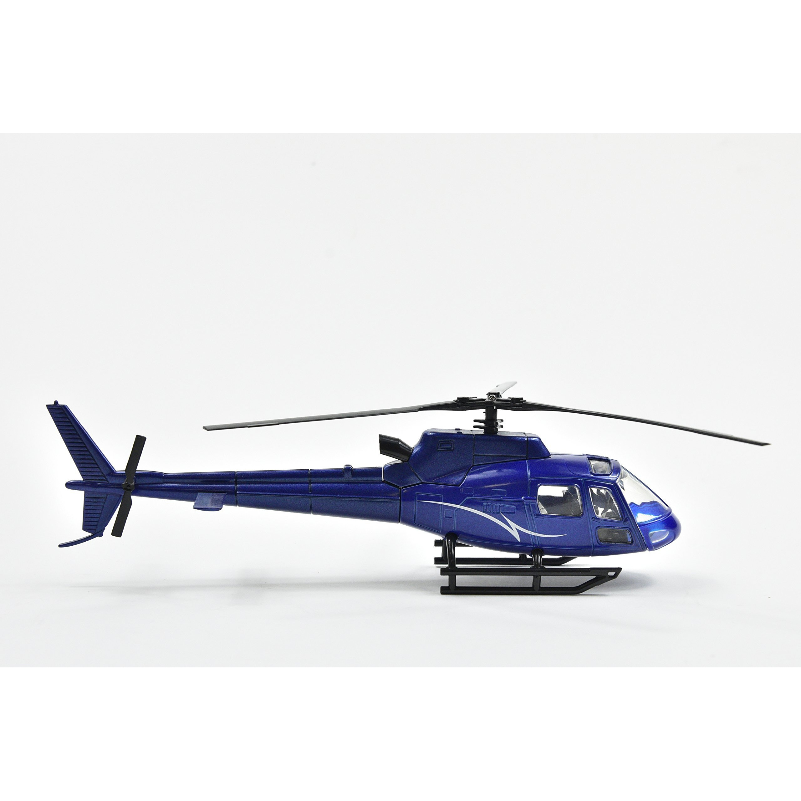 Eurocopter AS350 Helicopter Blue Metallic &quotPolice" &quotSky Pilot" Series 1/43 Diecast Model by New Ray