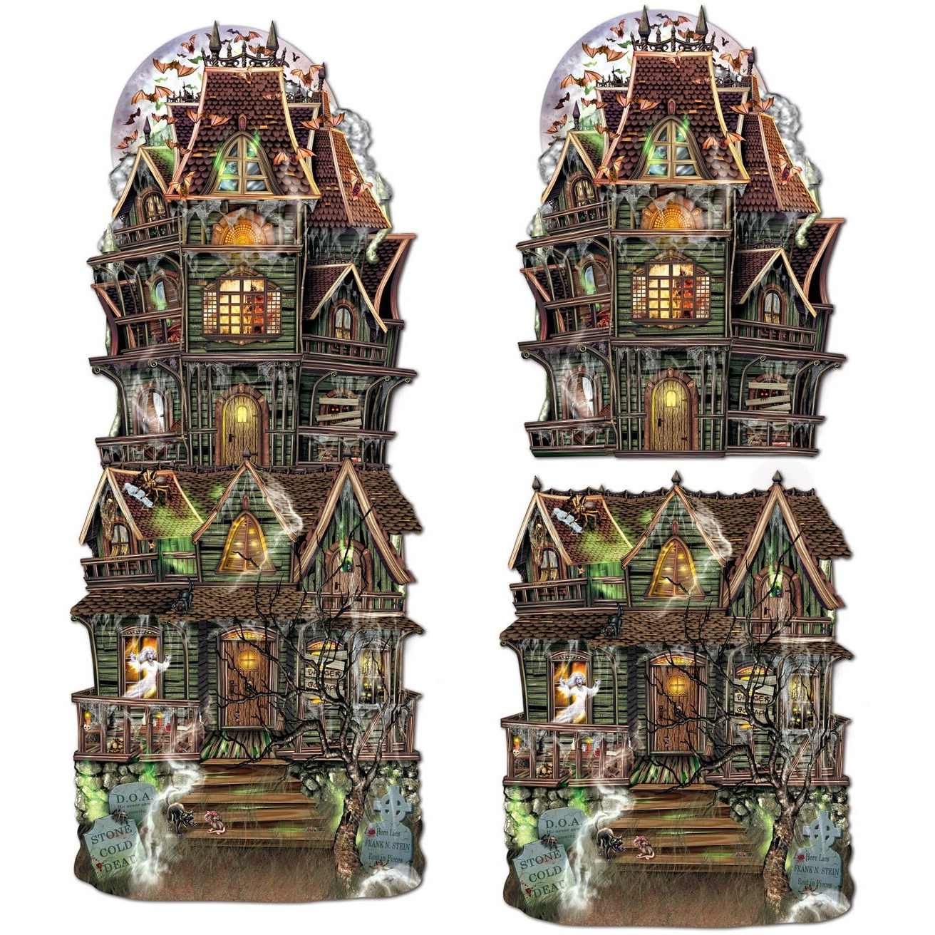 Jumbo Haunted House Cutouts