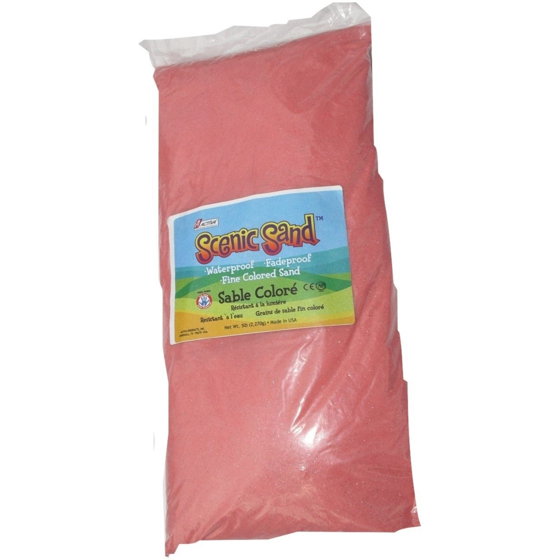 ACTIVA 5 lb. Bag of Colored Sand - Scenic Sand - Pink