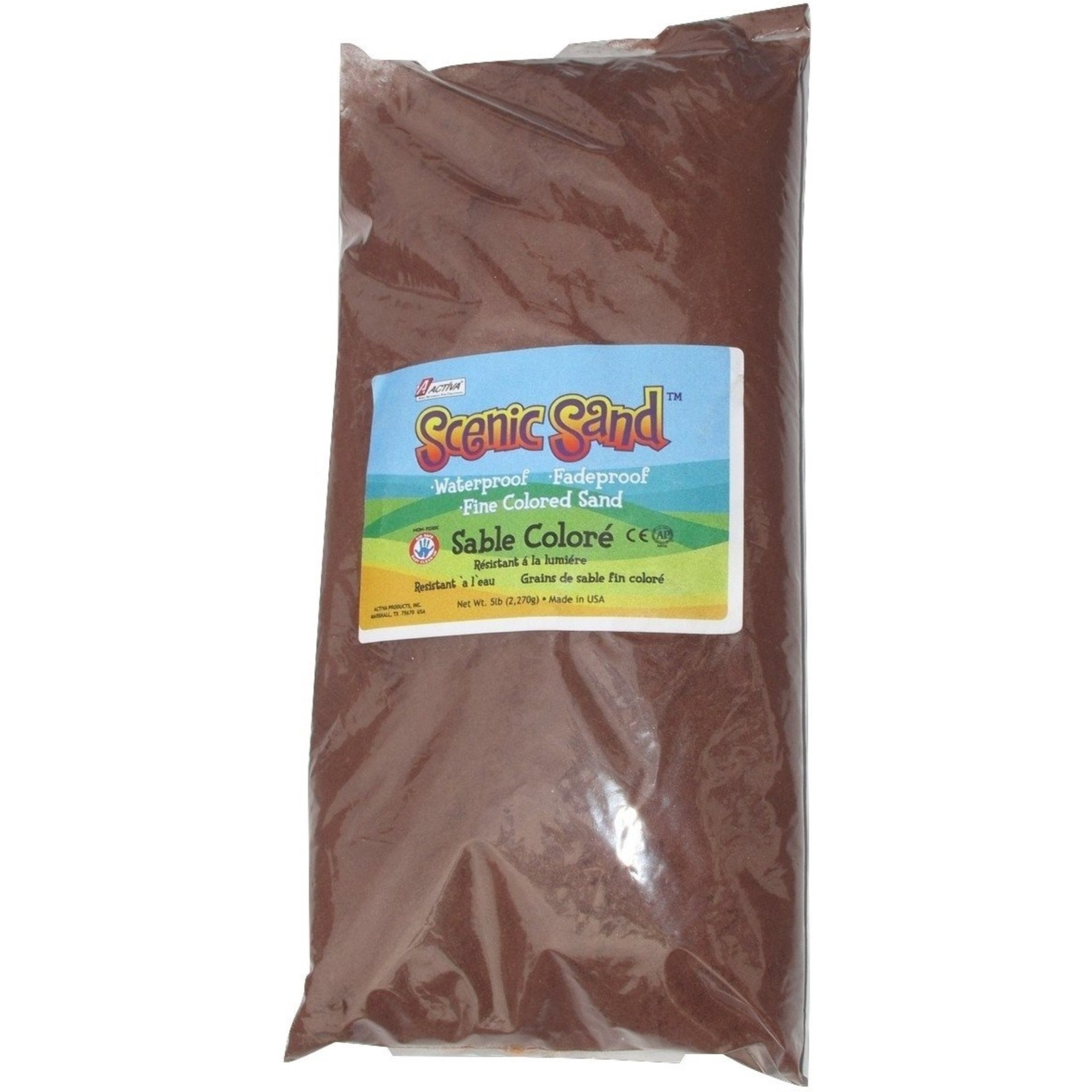 ACTIVA 5 lb. Bag of Colored Sand - Scenic Sand - Dark Brown