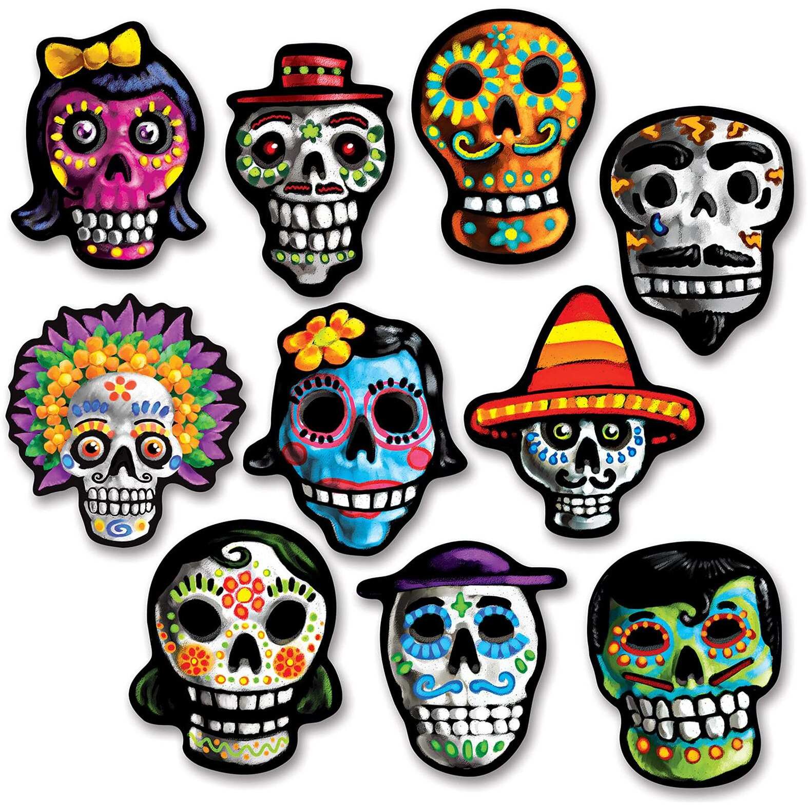 Mini Day Of The Dead Cutouts