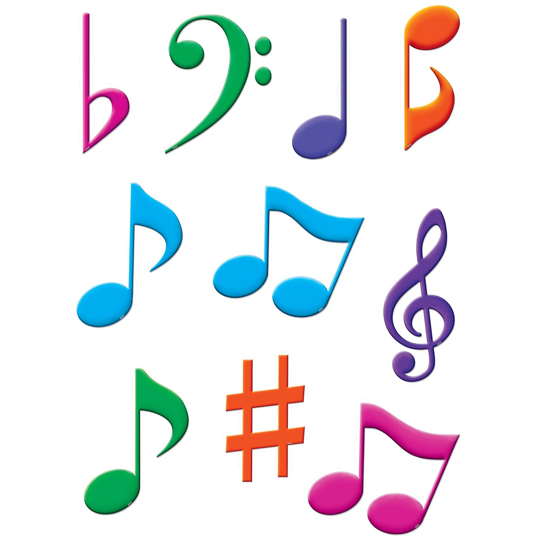 MUSICAL NOTES ACCENTS