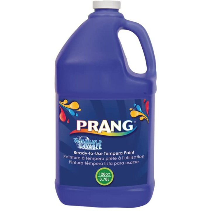 Washable Tempera Paint, Blue, 1 Gal