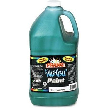 Washable Tempera Paint, Green, 1 Gal