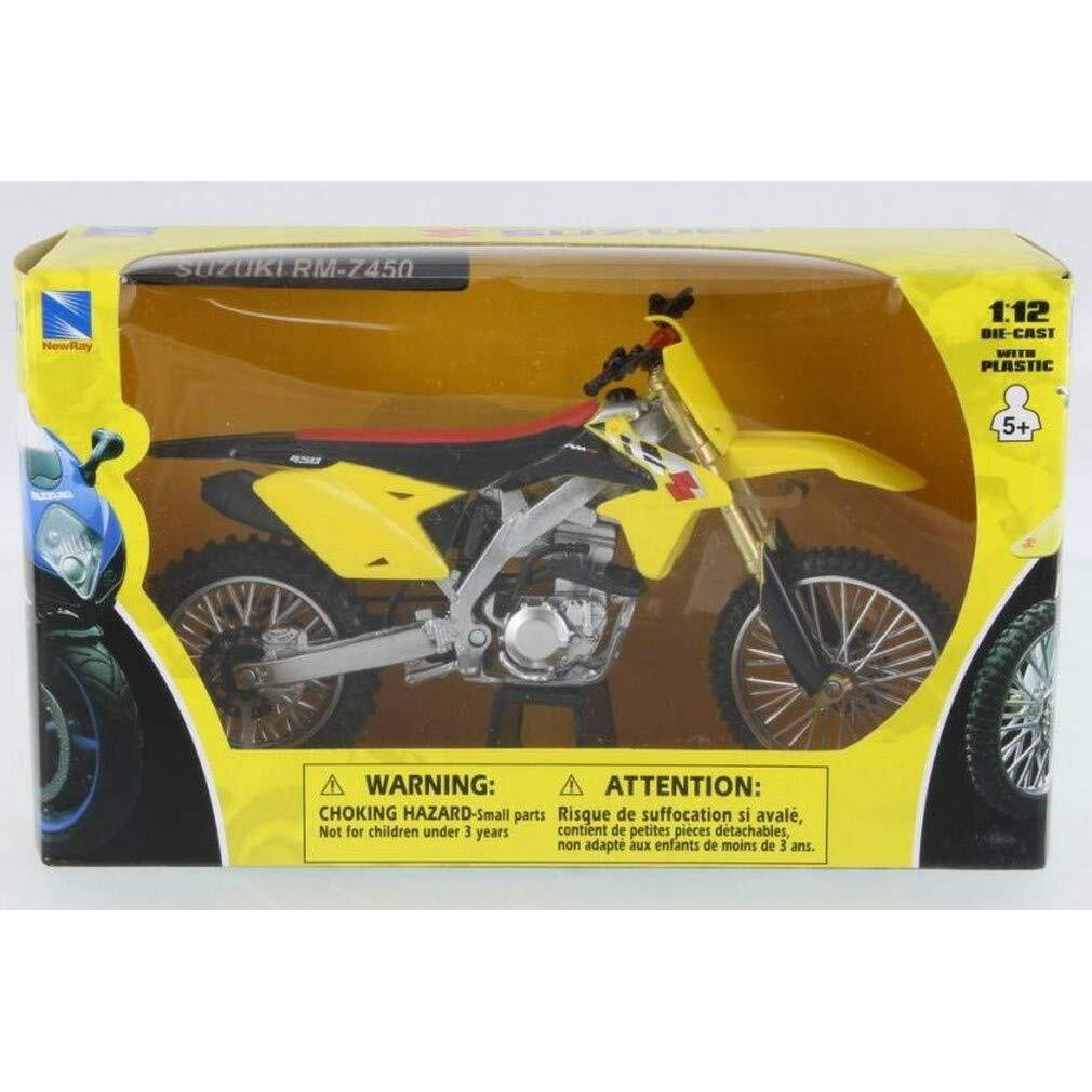 Suzuki RM-Z450 Yellow 1/12 Motorcycle Model by New Ray