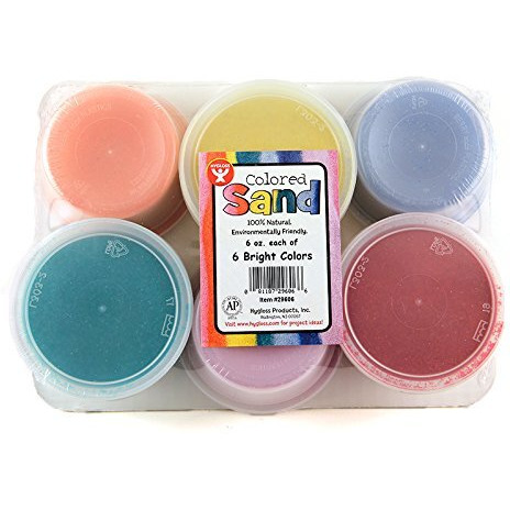 COLORED SAND 6 ASSTD COLORS 6 OZ