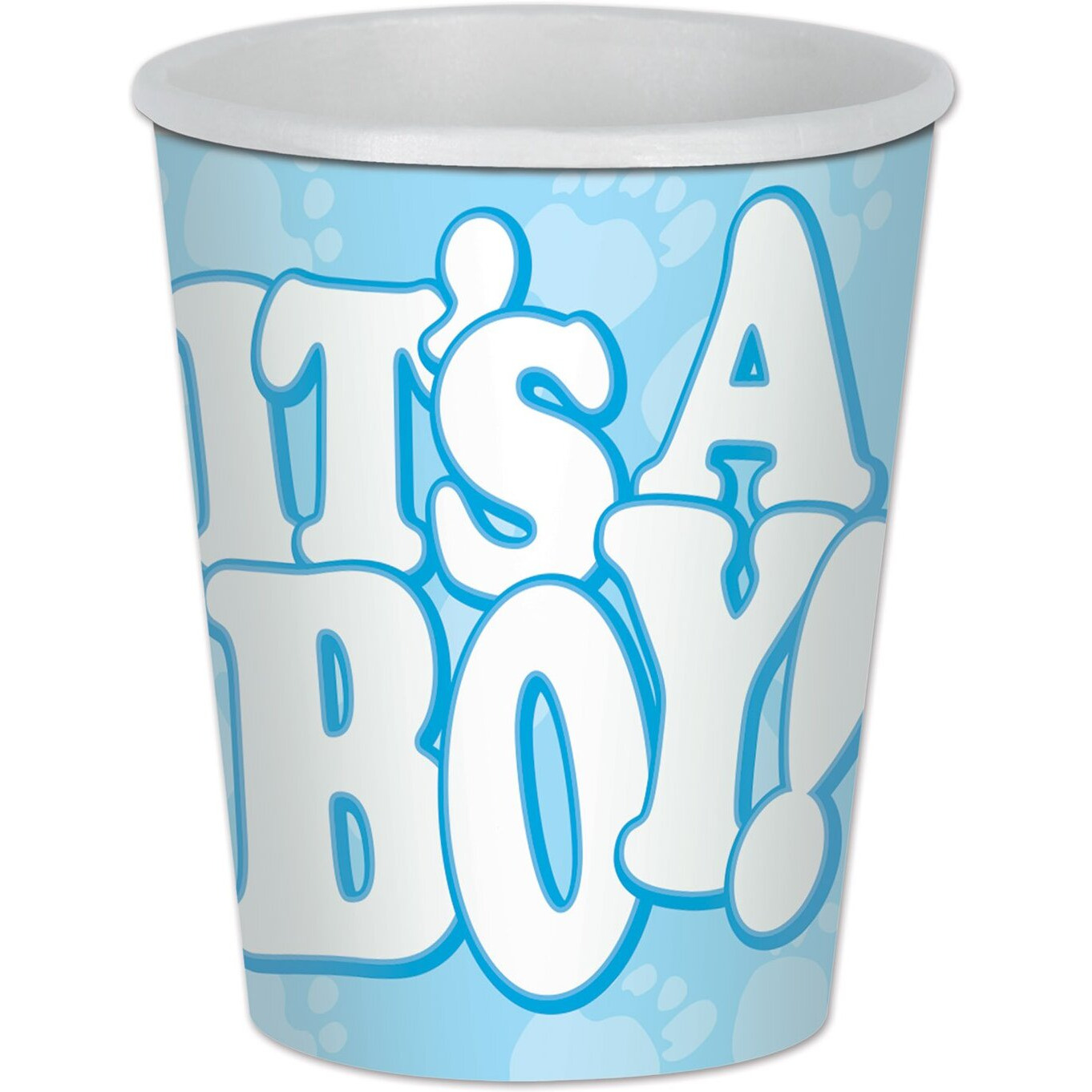 &quotIt's A Boy" Beverage Cups - 12 Pack for Baby Showers & Gender Reveals
