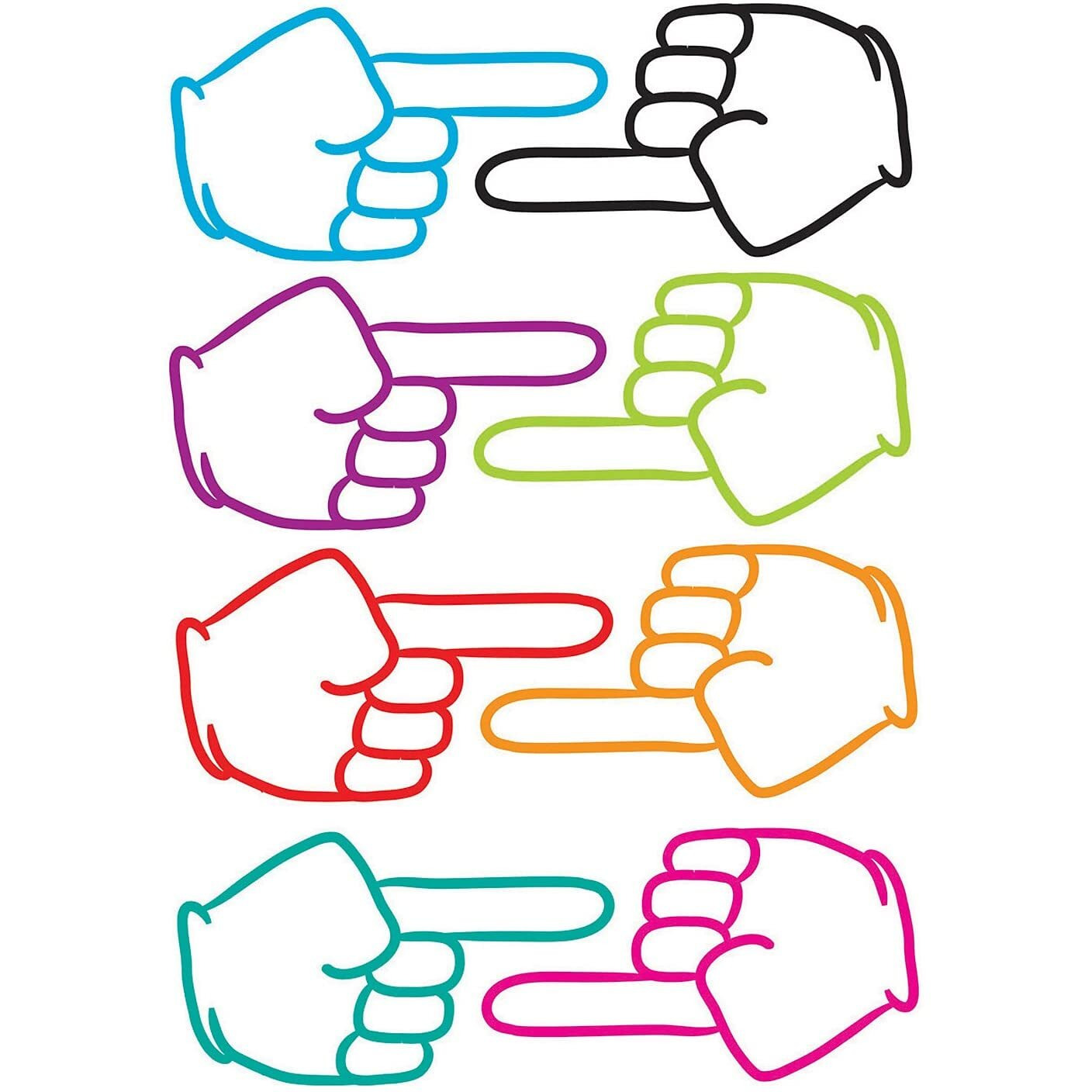 DIE CUT MAGNETS POINTING FINGERS