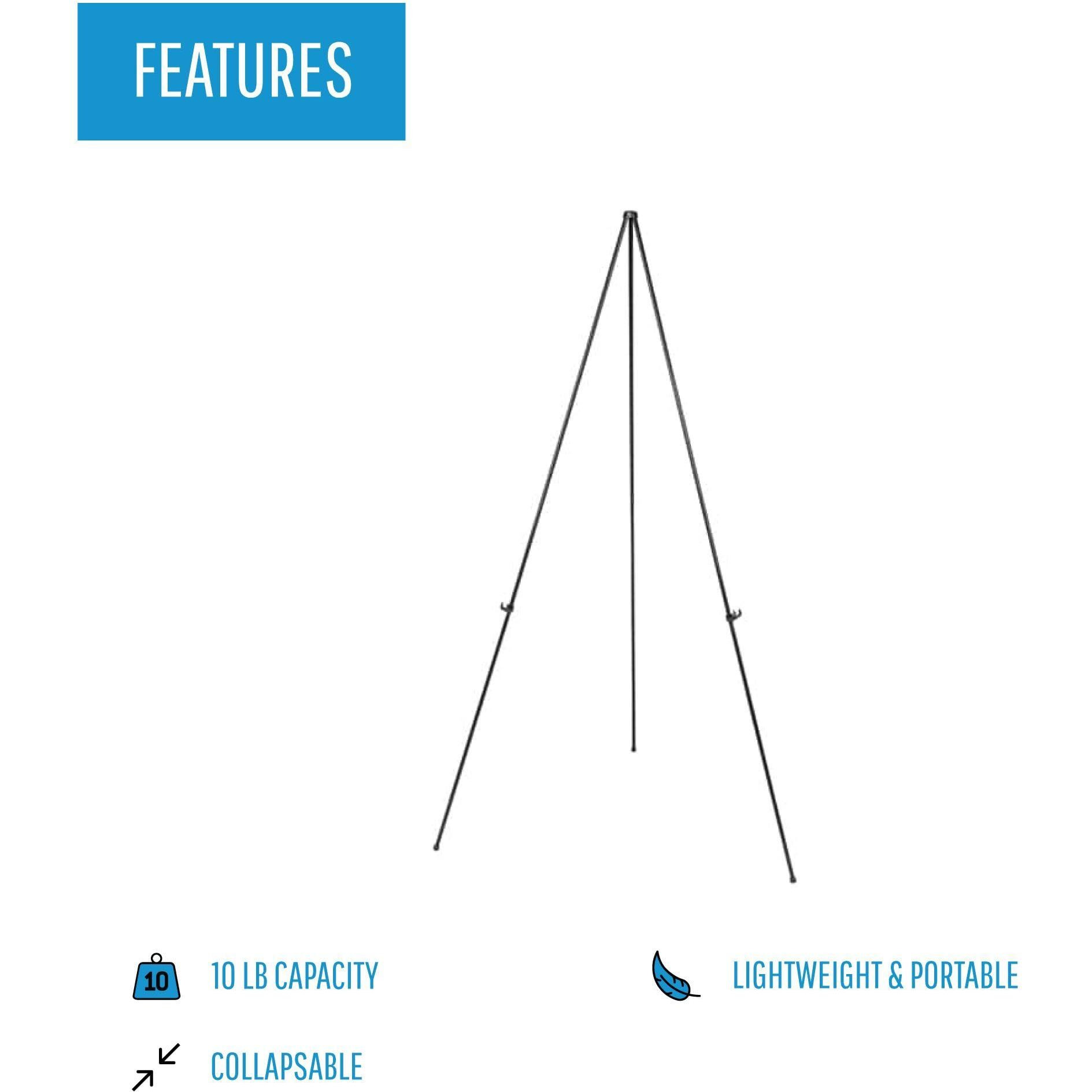Instant Display Easel, Black Frame