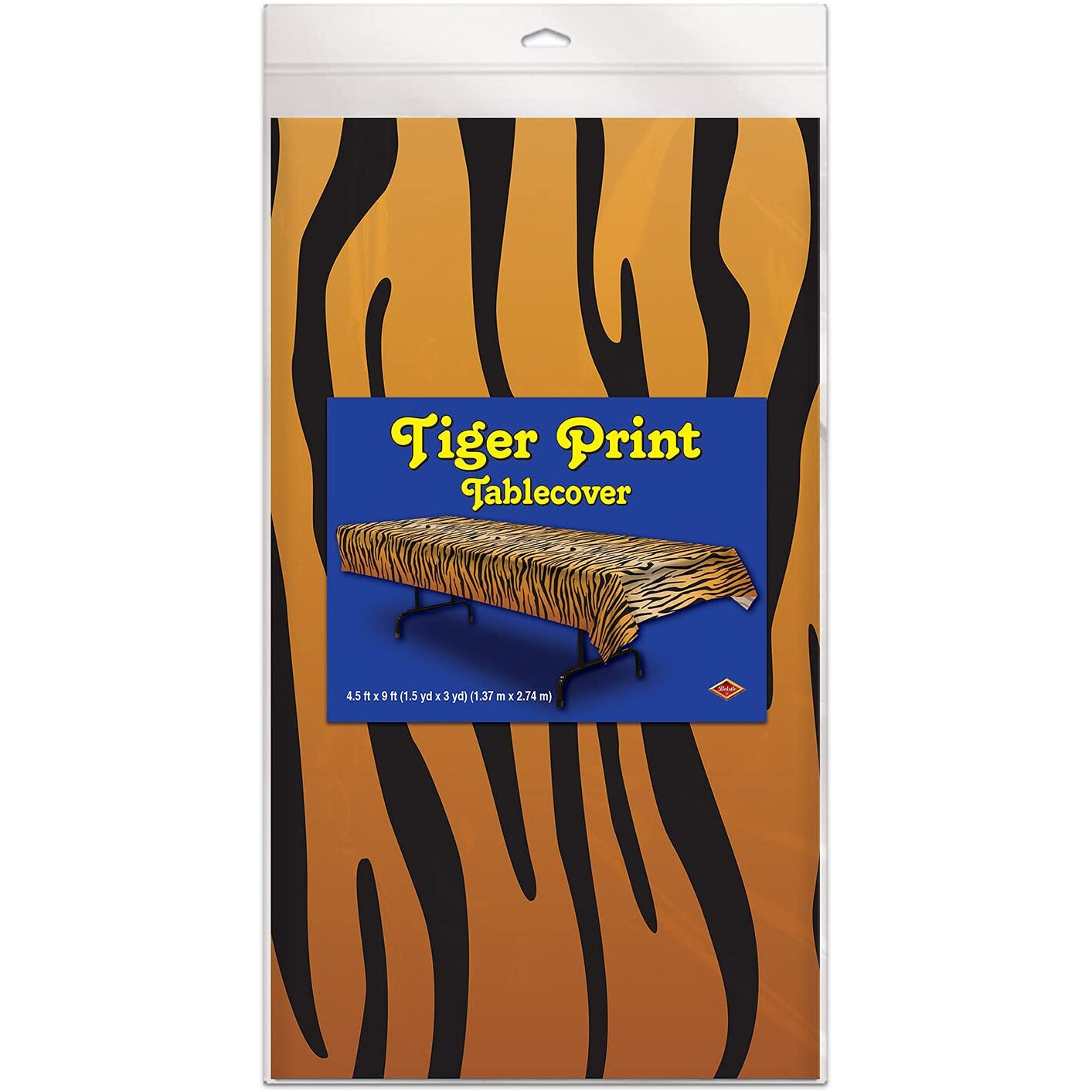 12-Pack Tiger Print Tablecovers Wildly Stylish Table Setting for Themed Parties