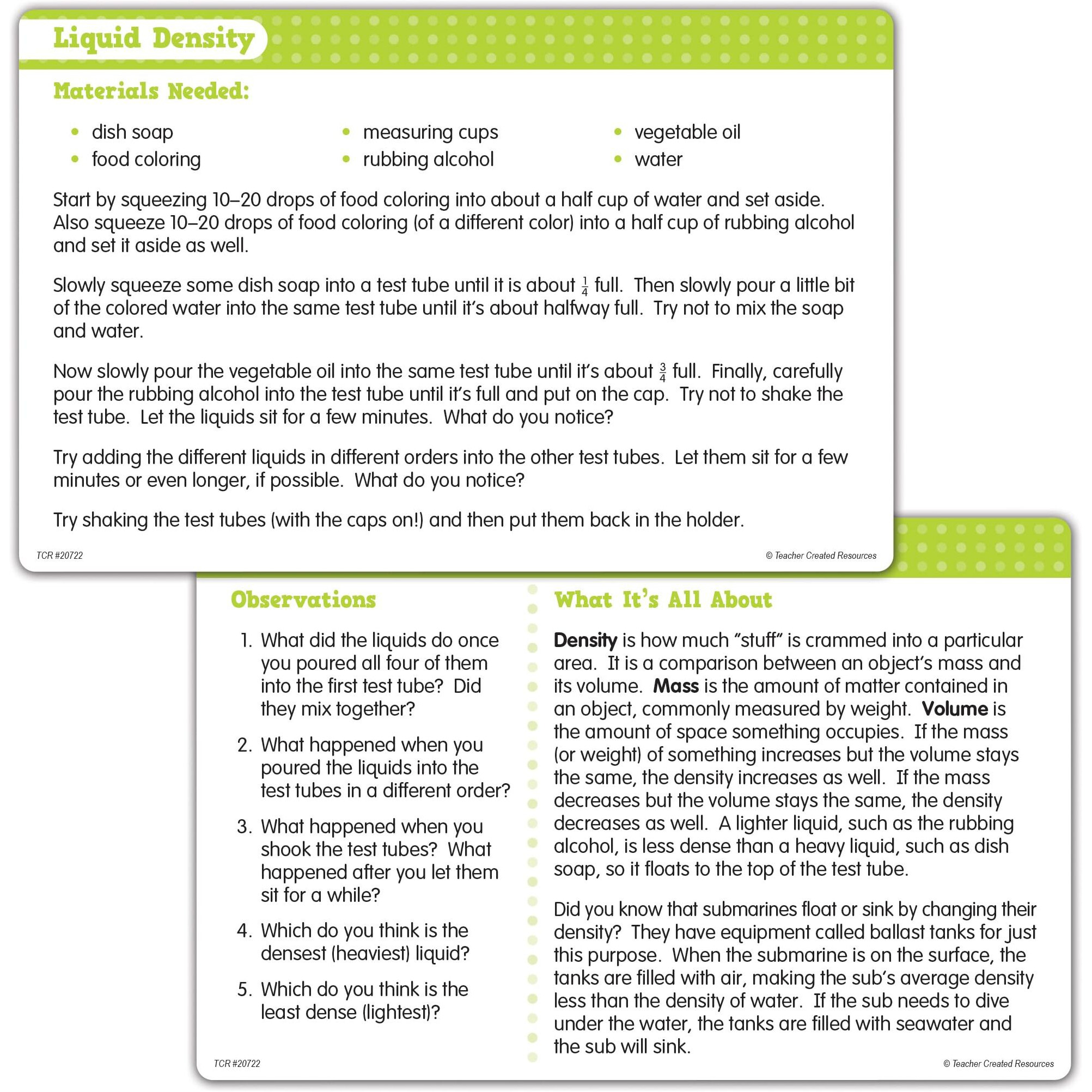 TEST TUBE & ACTIVITY SET