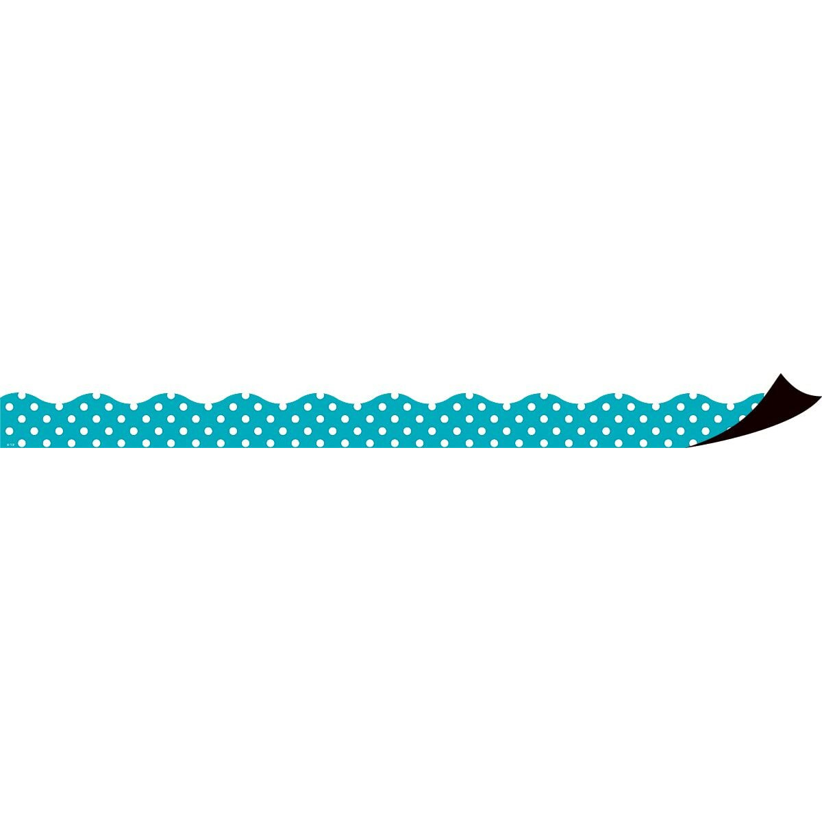 TEAL POLKA DOTS MAGNETIC BORDER
