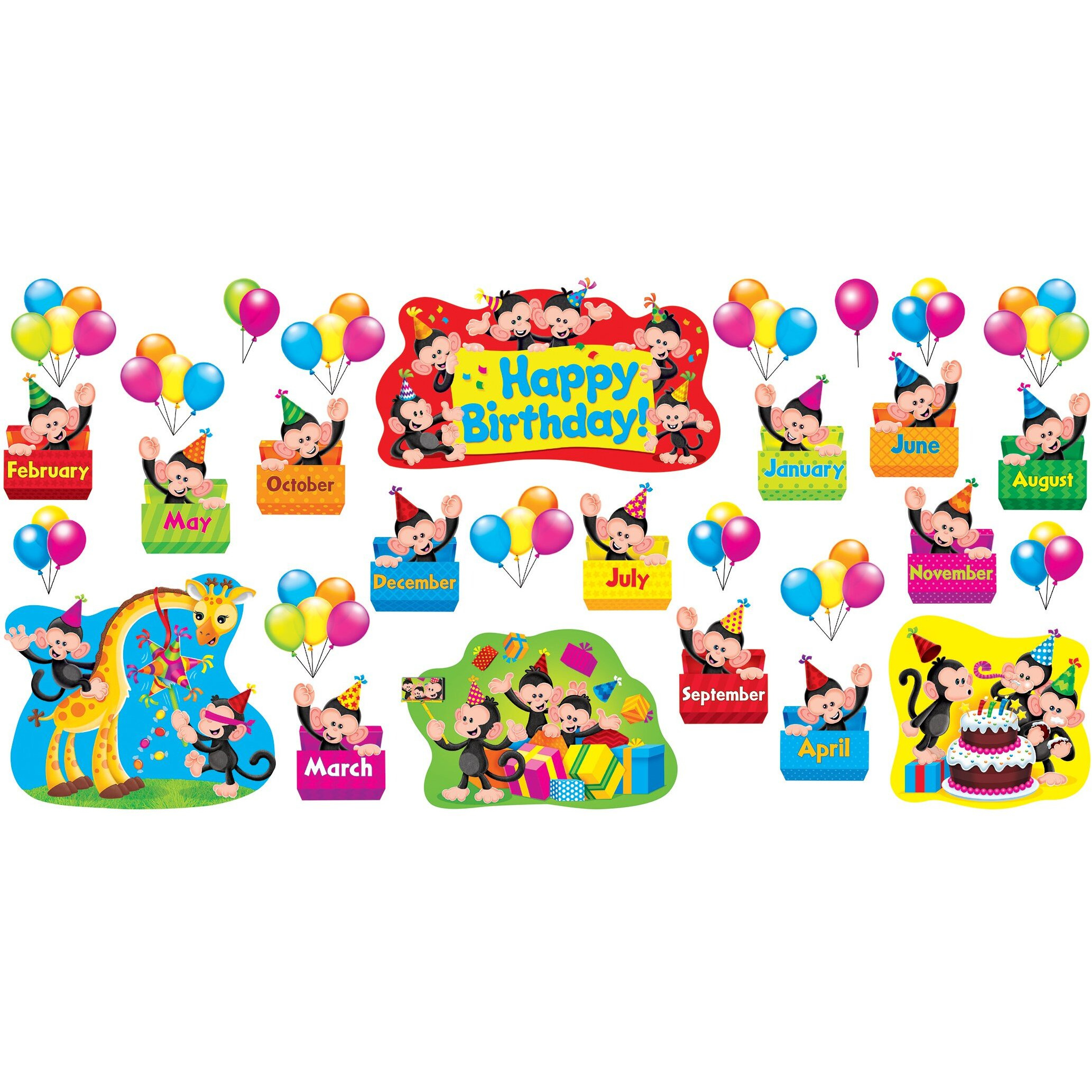 MONKEY MISCHIEF BIRTHDAY BB SET