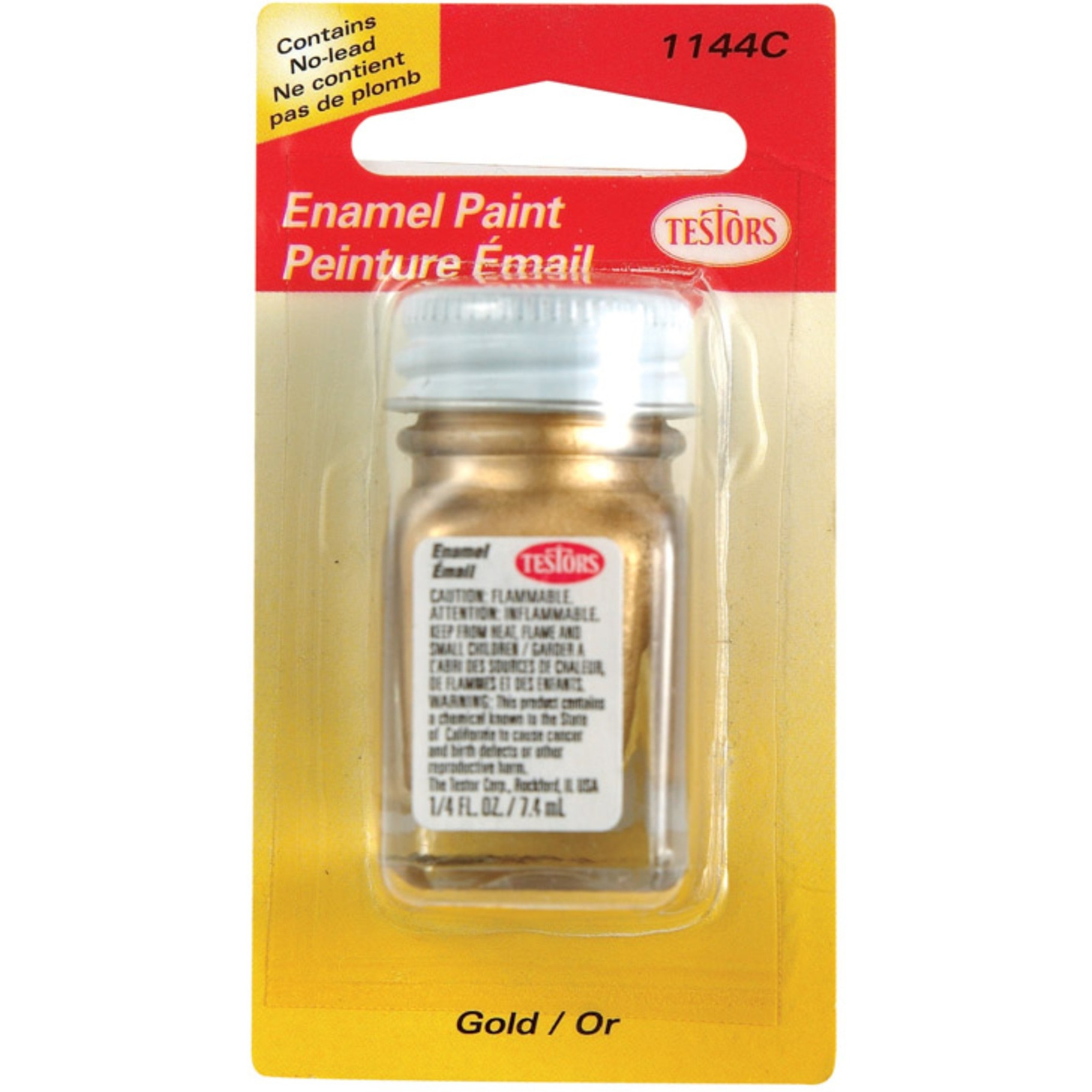 HOBBY PAINT 1/4OZ GOLD (Pack of 6)