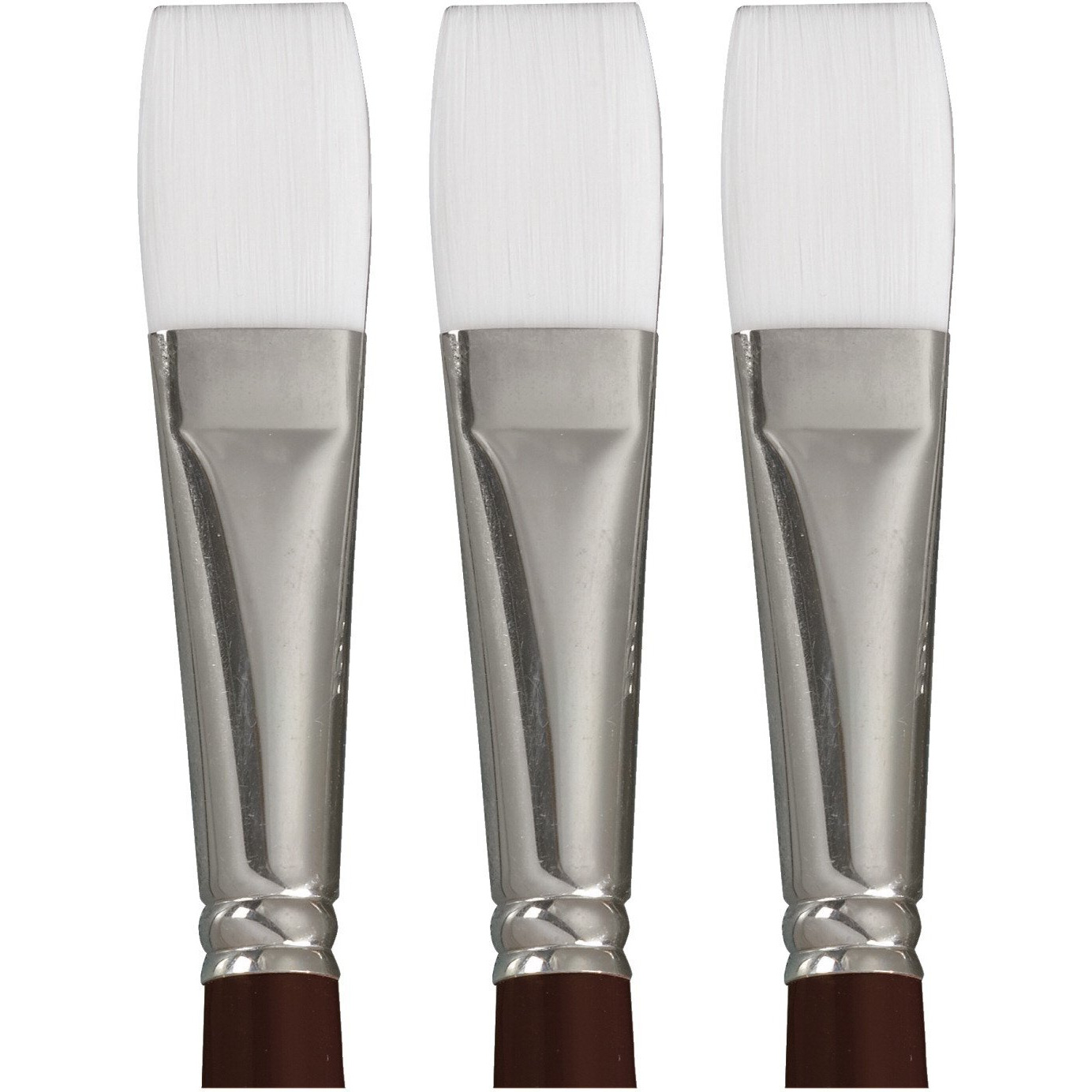 Sax True Flow Optimum White Taklon Round Paint Brush, Size 8, Pack of 3
