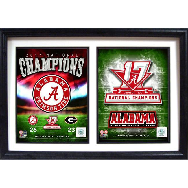 12x18 Double Frame - 2017 National Champion Alabama Crimson Tide