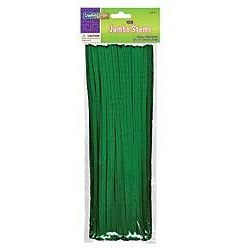 JUMBO STEMS DARK GREEN 100 PIECES