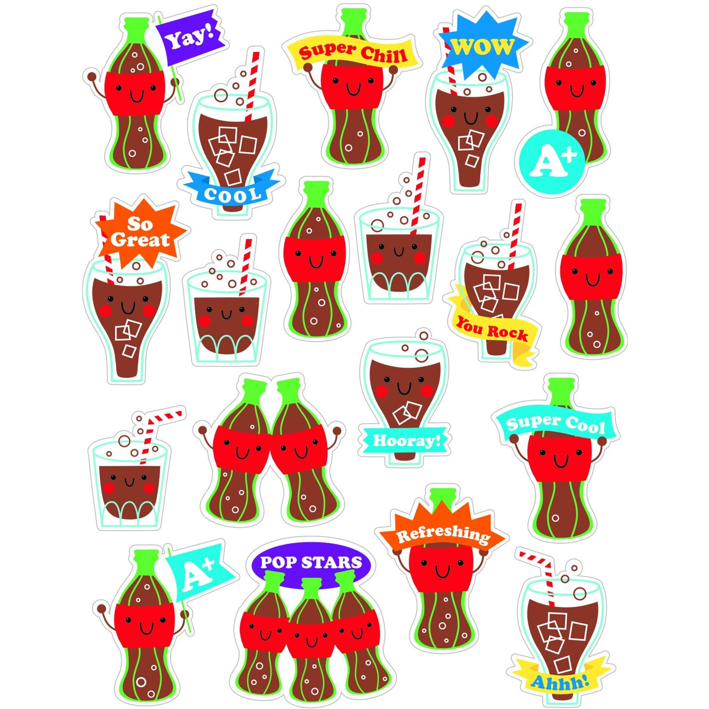 COLA STICKERS SCENTED