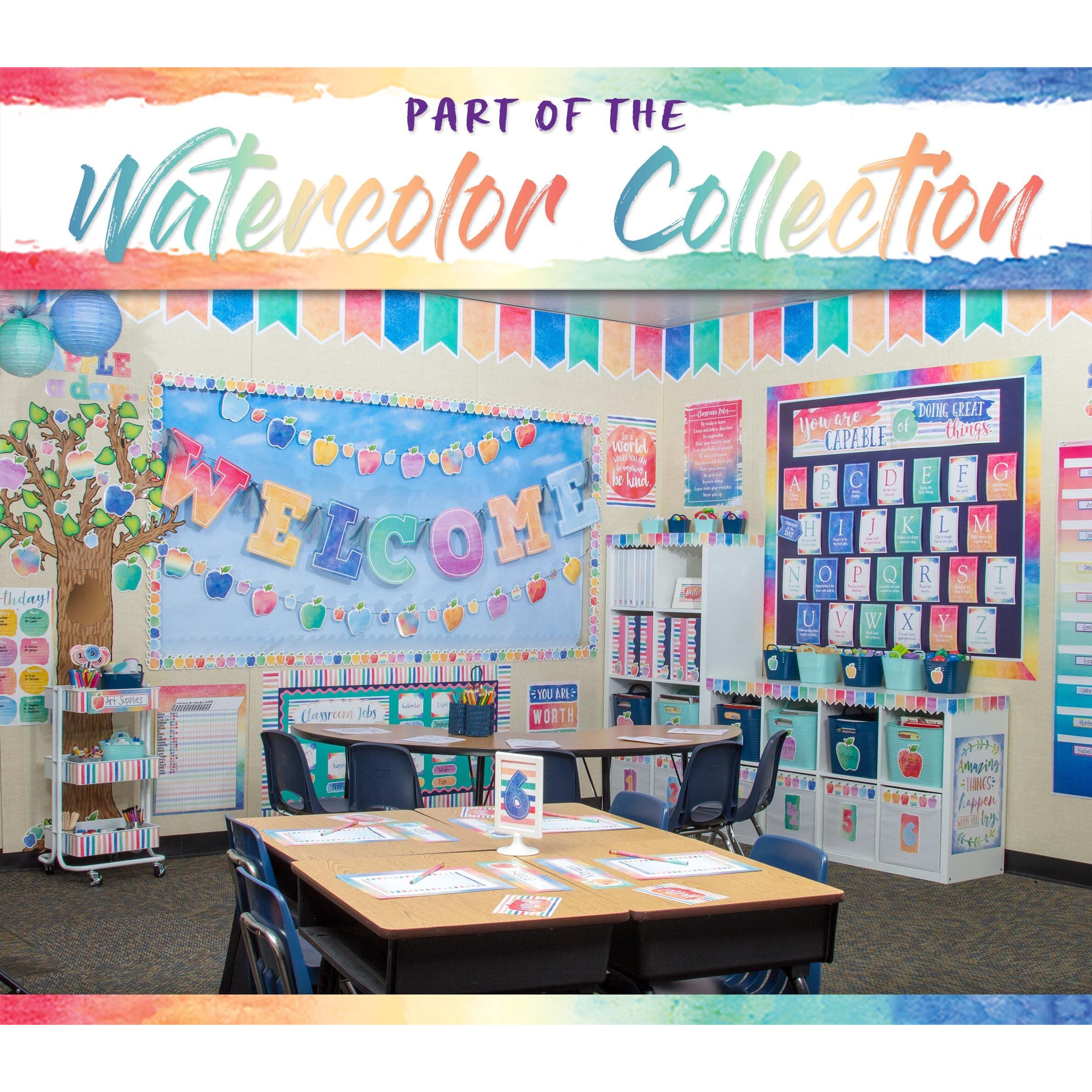 WATERCOLOR LABELS MAGNETIC ACCENTS