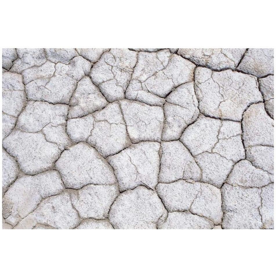 Dry and cracked ground pattern, California-Paper Art-32&quotx22"