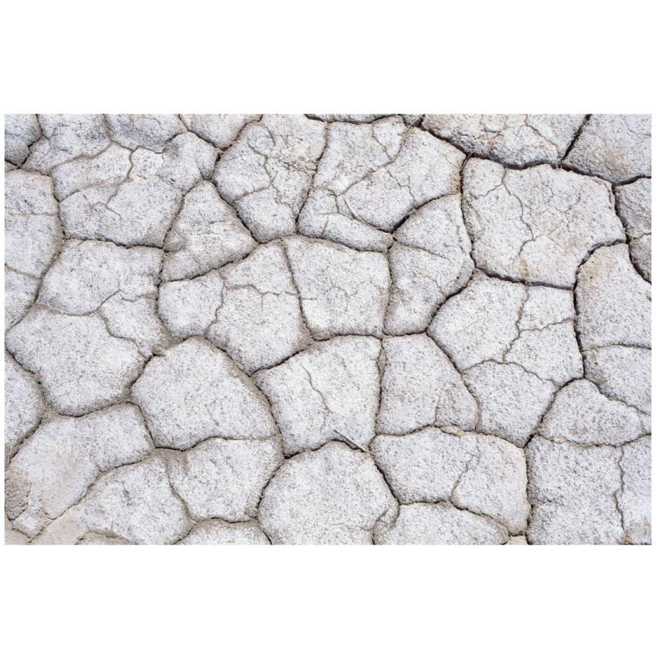 Dry and cracked ground pattern, California-Paper Art-26&quotx18"