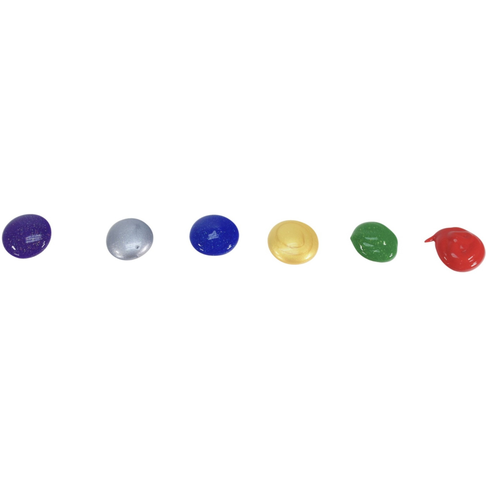 School Smart Washable Tempera Paint Set, Assorted Glitter Colors, Pint Set of 6