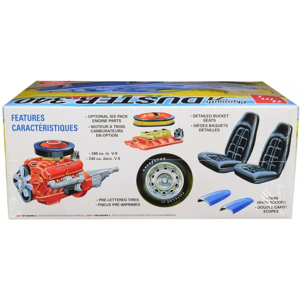 Skill 2 Model Kit 1971 Plymouth Duster 340 1/25 Scale Model by AMT