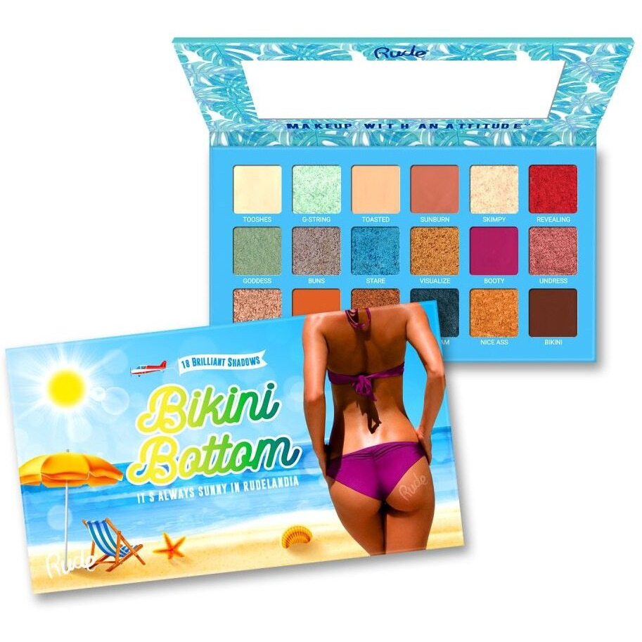 RUDE Bikini Bottom - 18 Eyeshadow Palette(D0102H2B7PY)