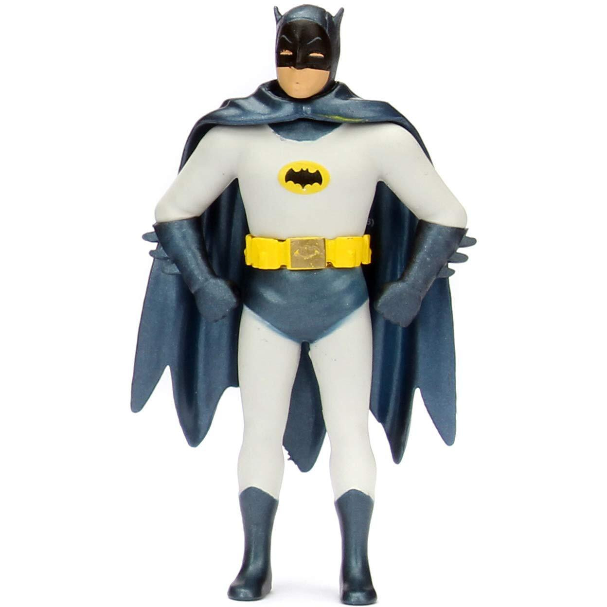 Model Kit Classic Batmobile Black with Batman Diecast Figure &quotBatman" (1966-1968) TV Series &quotBuild N' Collect" 1/24 Diecast Model Car by Jada