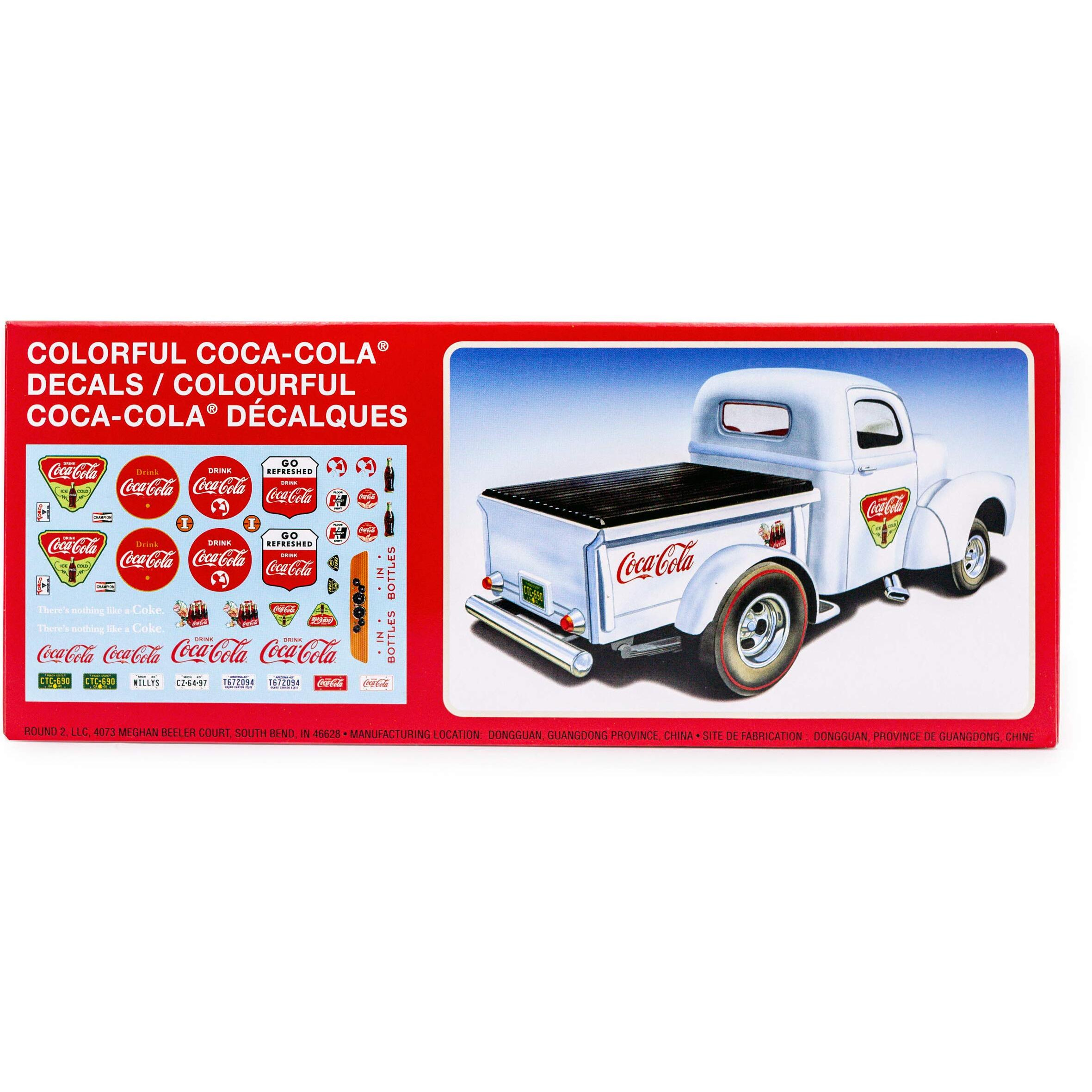 Skill 3 Model Kit 1940 Willys Gasser Pickup Truck &quotCoca-Cola" 1/25 Scale Model by AMT