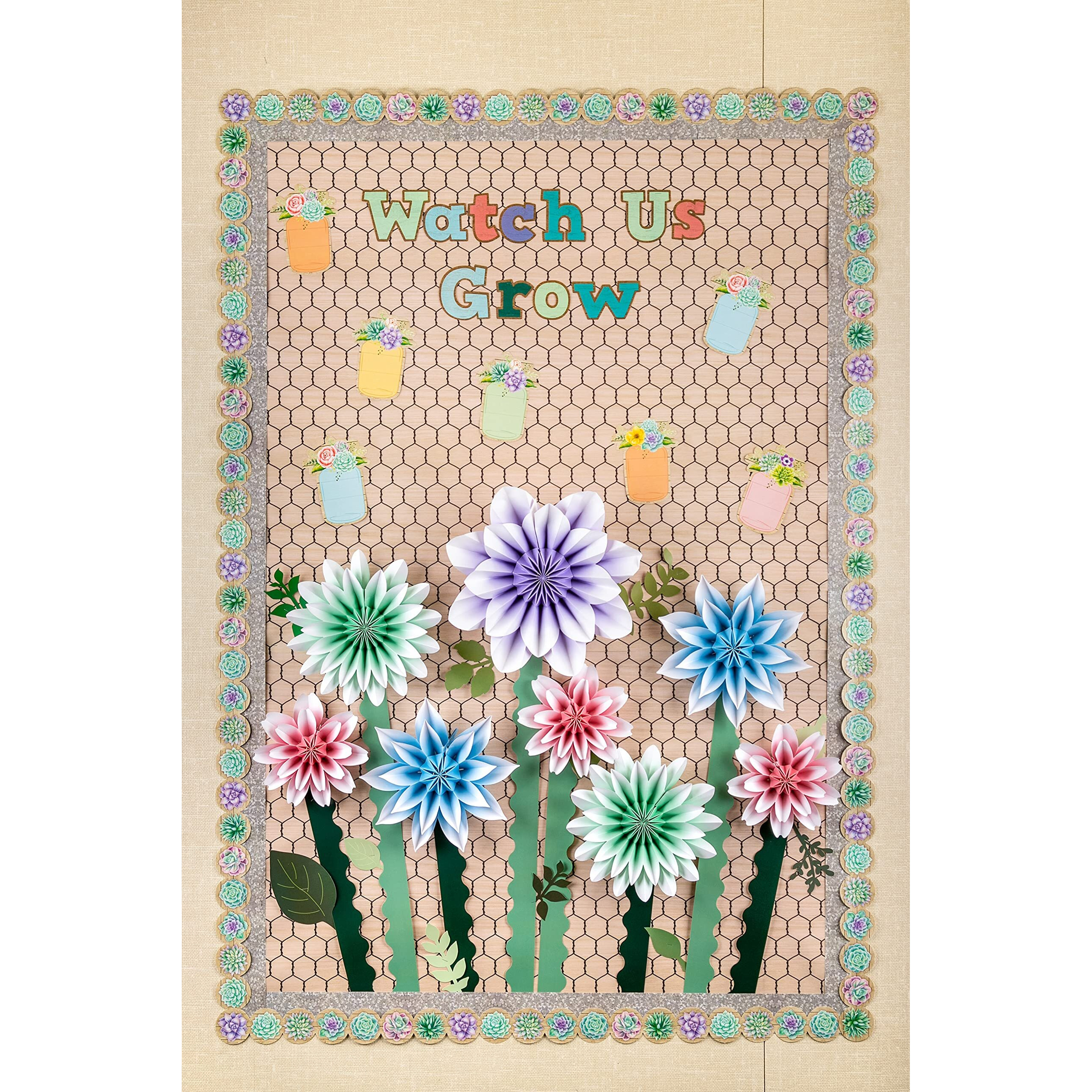RUSTIC BLOOM SUCCULENTS DIECUT TRIM