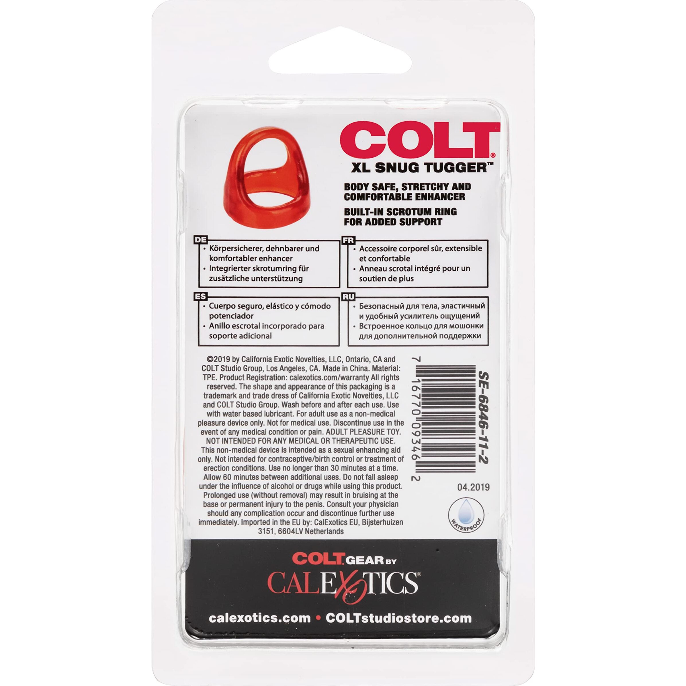 Colt XL Snug Tugger Enhancer Ring Red(D0102H506KV.)
