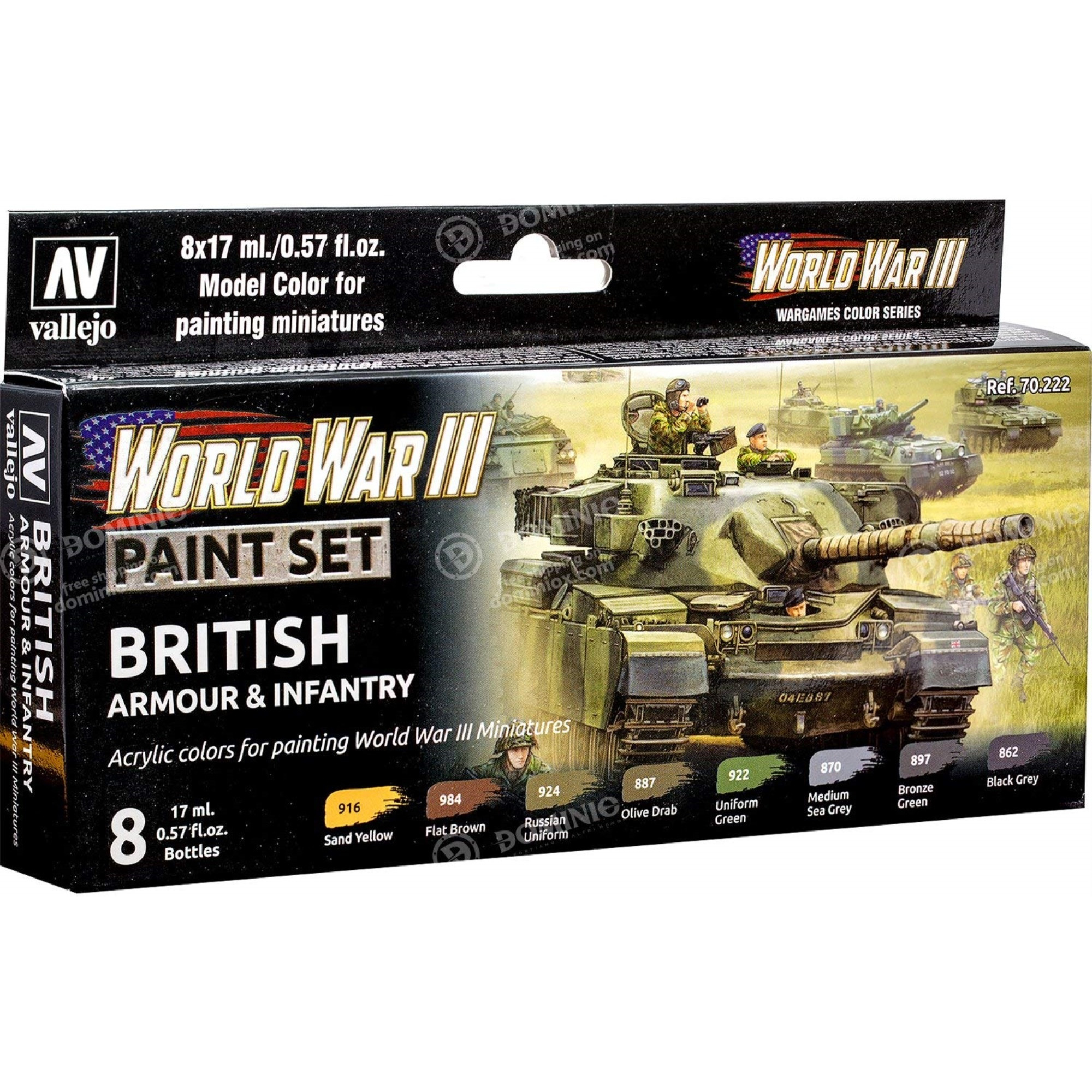 Vallejo Model Color WWIII British Armour & Infantry