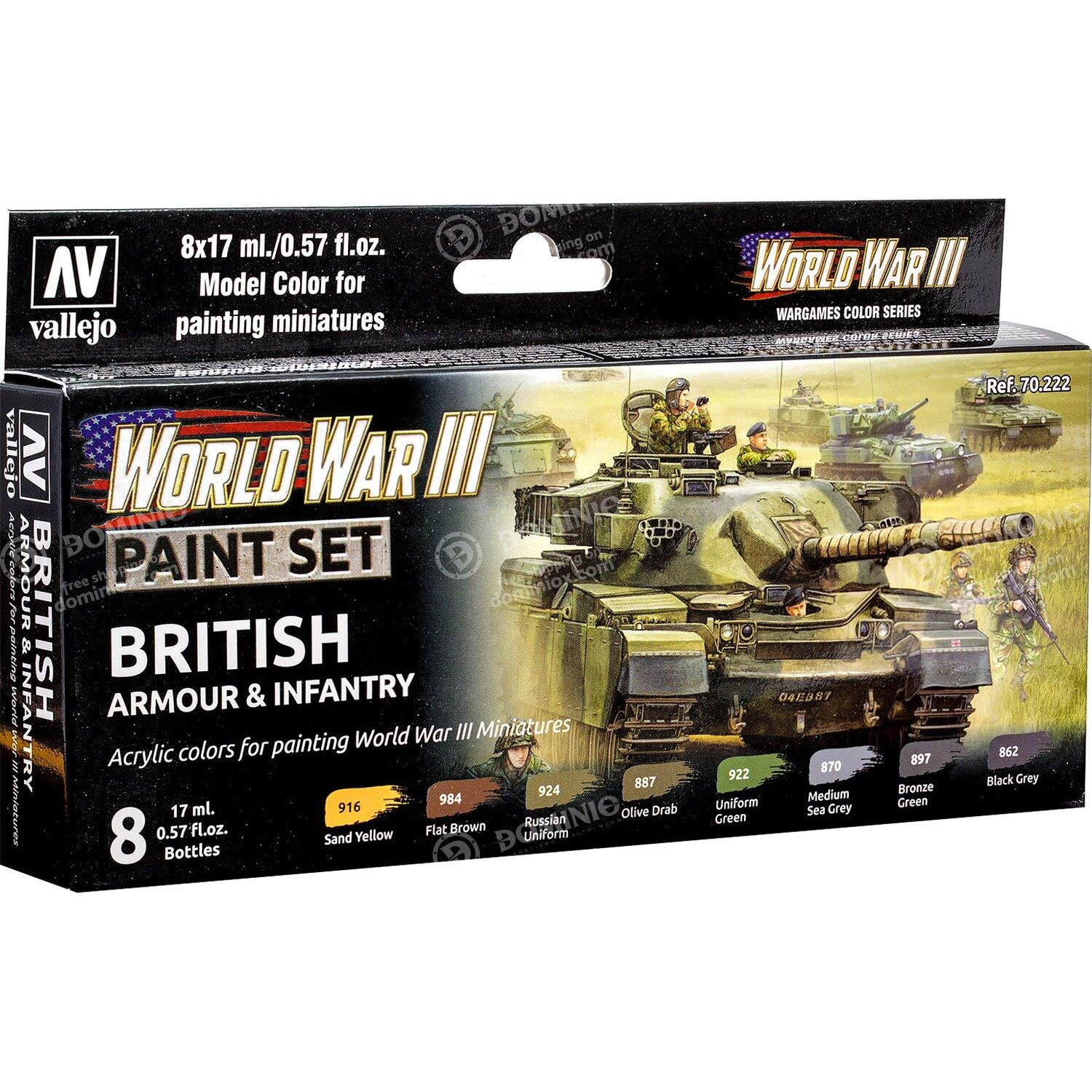 Vallejo Model Color WWIII British Armour & Infantry