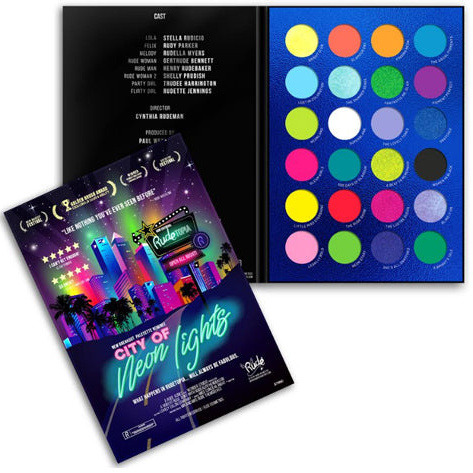RUDE city of Neon Lights - 24 Vibrant Pigment & Eyeshadow Palette(D0102H2B567)