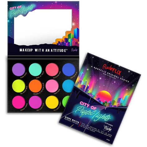 RUDE city of Pastel Lights - 12 Pastel Pigment & Eyeshadow Palette(D0102H2B7YU)