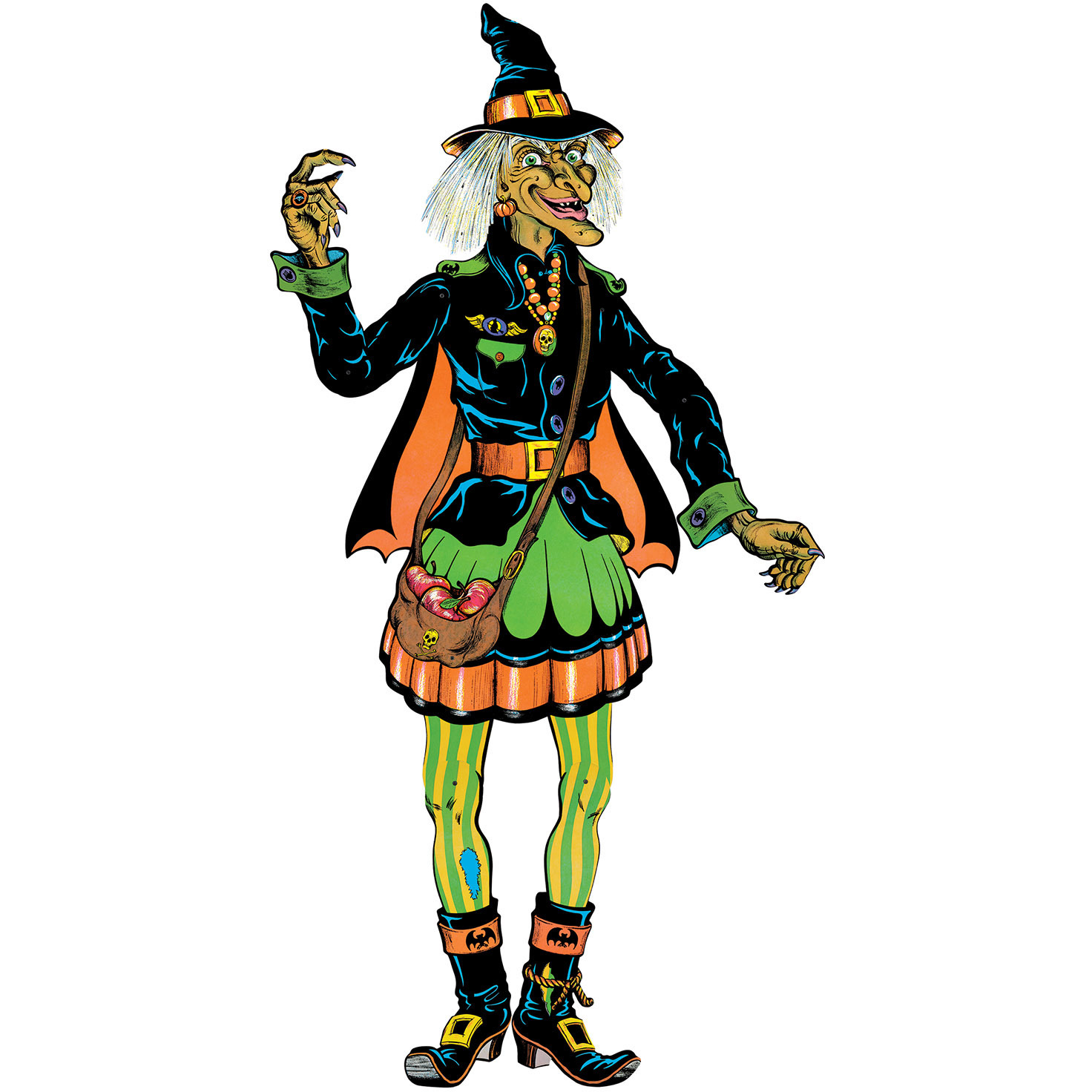 Vintage Halloween Jointed Witch