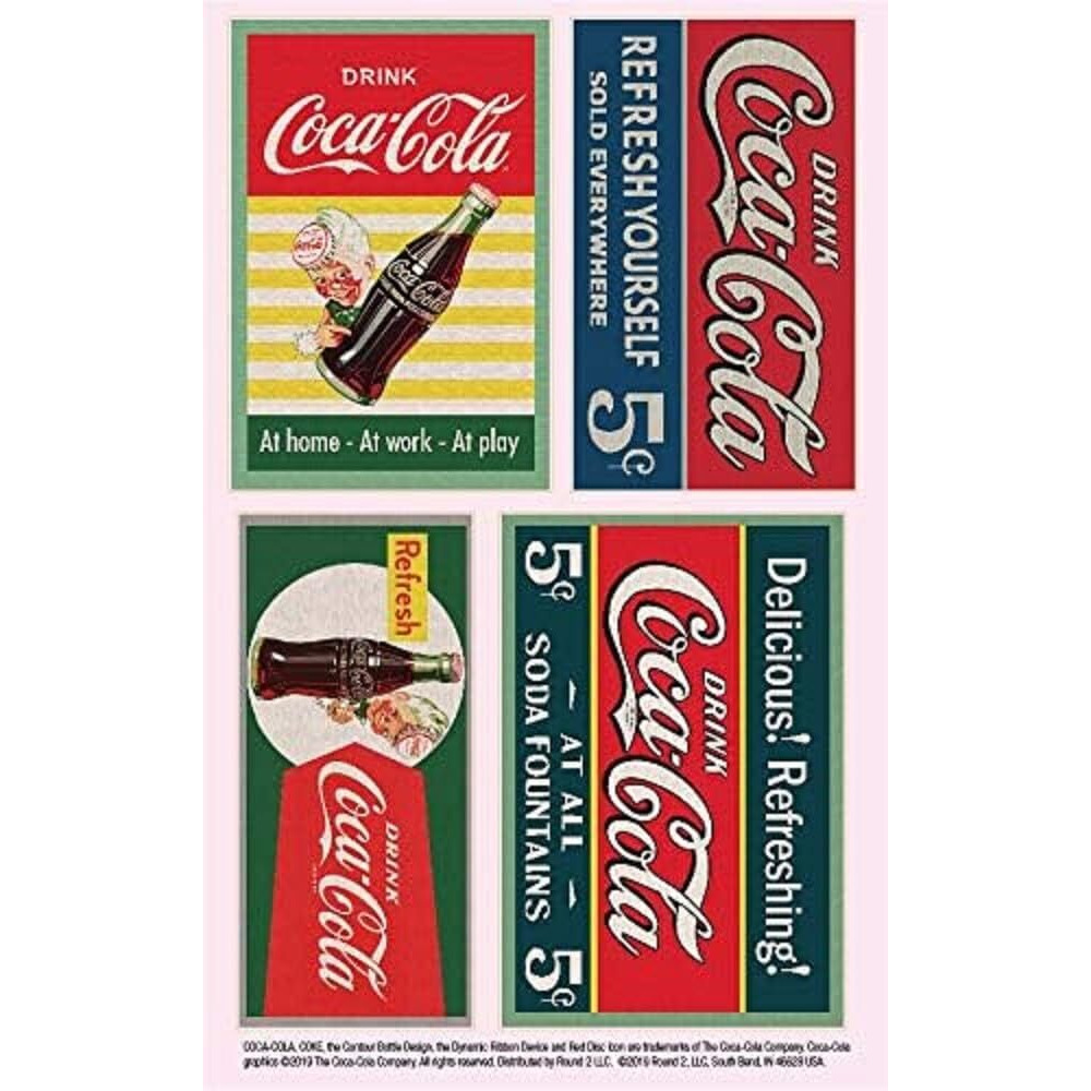 1940s Thru 1960s Coca-Cola Building Signs Decals for 1/87 (HO) Scale Models by Classic Metal Works