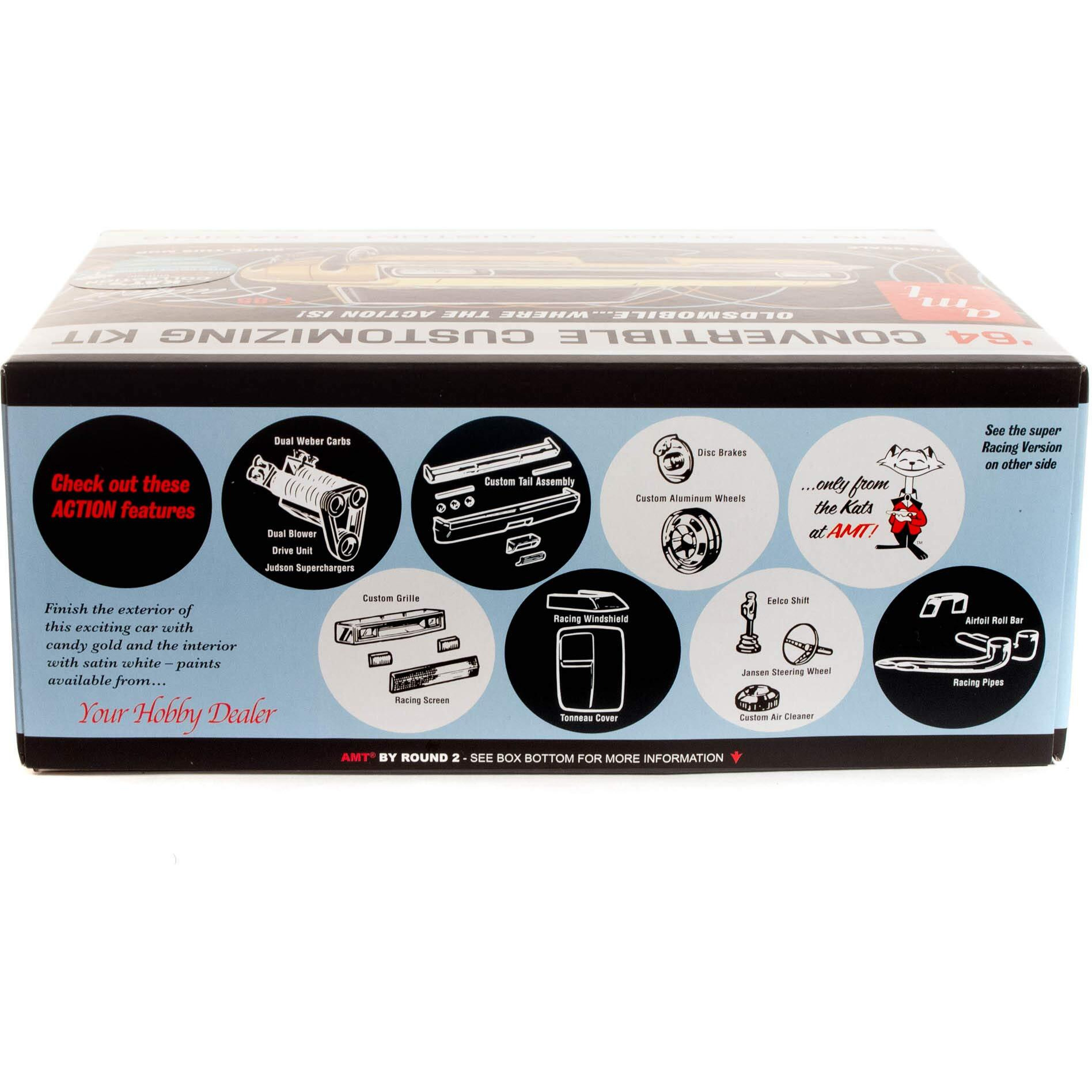 Skill 2 Model Kit 1964 Oldsmobile Cutlass F-85 Convertible 3-in-1 Kit 1/25 Scale Model by AMT