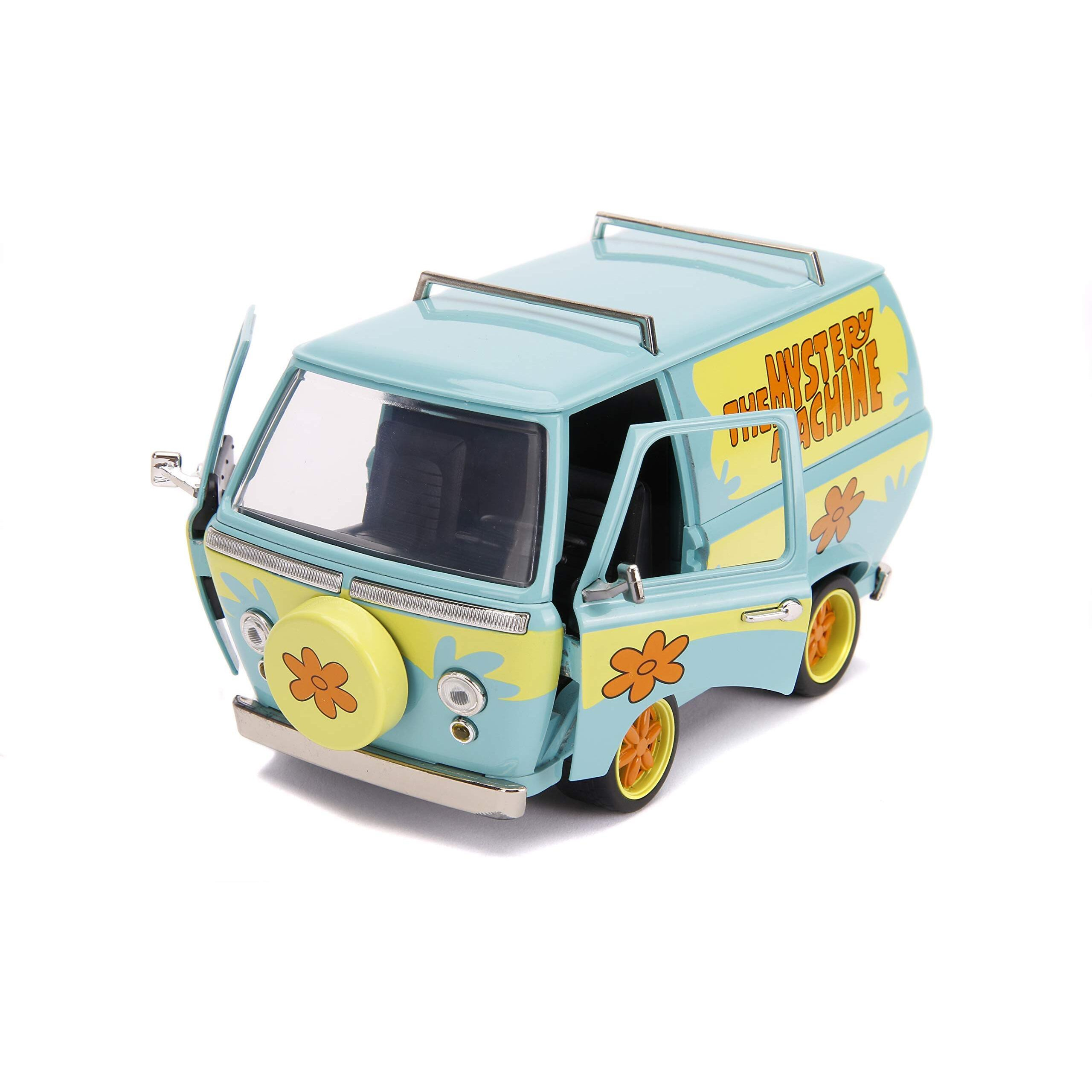 The Mystery Machine with Shaggy and Scooby-Doo Figurines &quotScooby-Doo" 1/24 Diecast Model Car by Jada