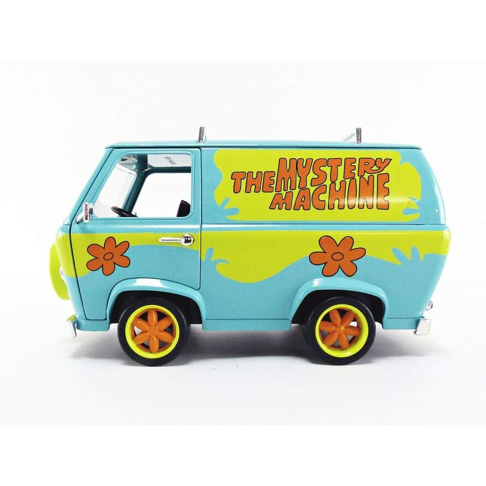 The Mystery Machine with Shaggy and Scooby-Doo Figurines &quotScooby-Doo" 1/24 Diecast Model Car by Jada