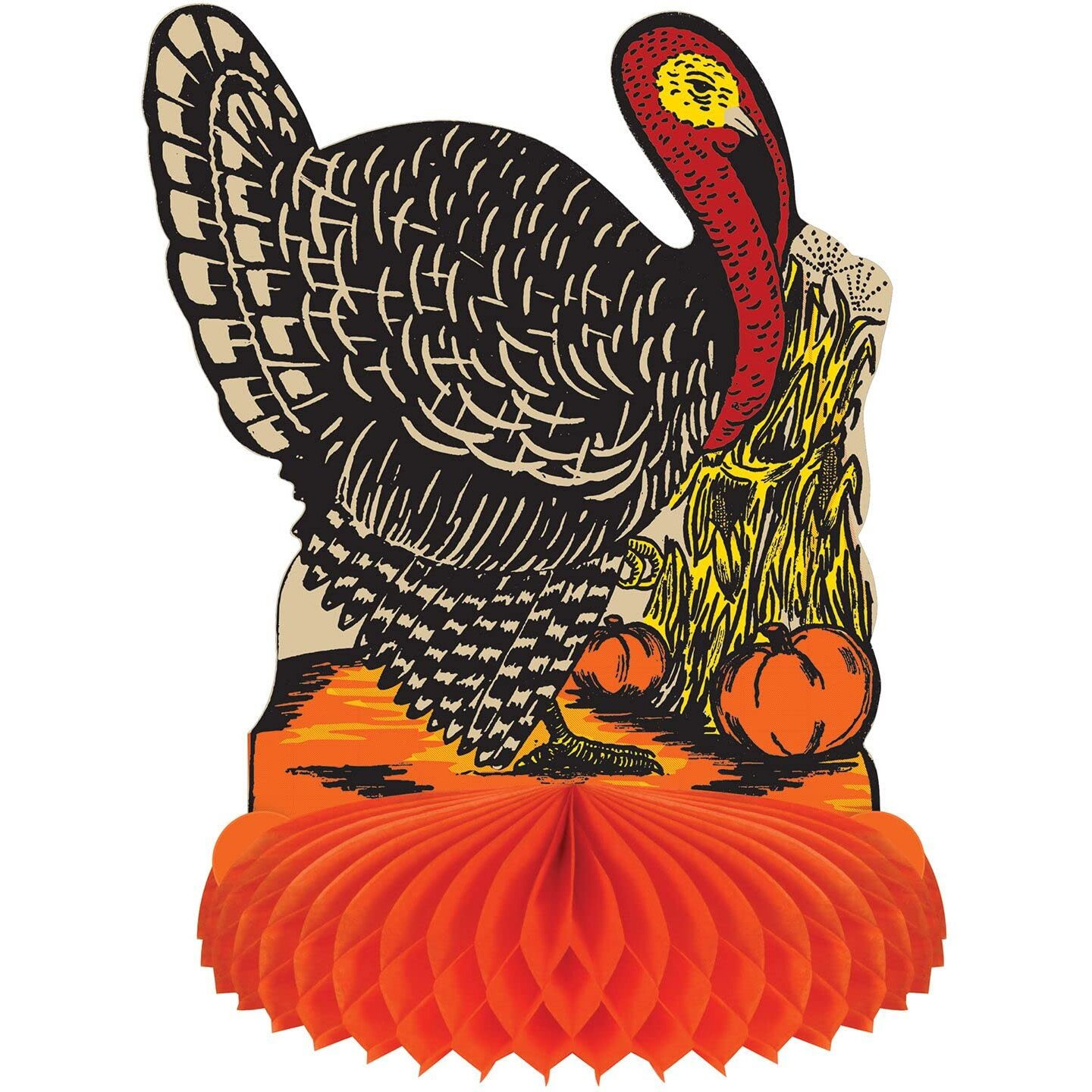 Vintage Fall Harvest Turkey Centerpiece