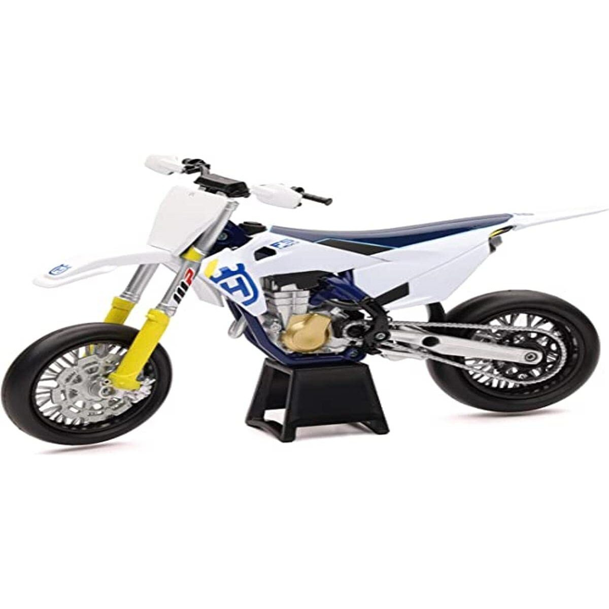 Husqvarna FS450 White and Blue 1/12 Diecast Motorcycle Model by New Ray